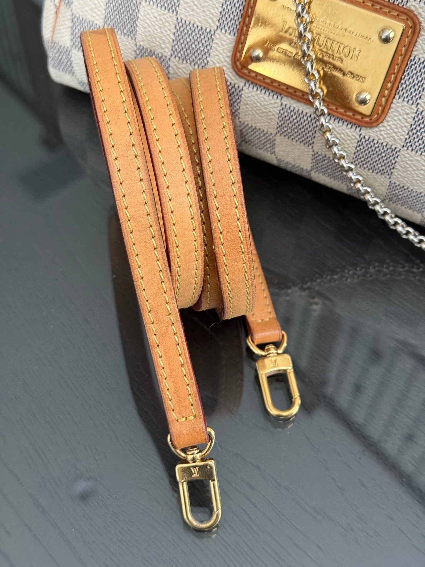 Eva Clutch in Azur with Dustbag , box and Paper bag🗓️ Year: 2011