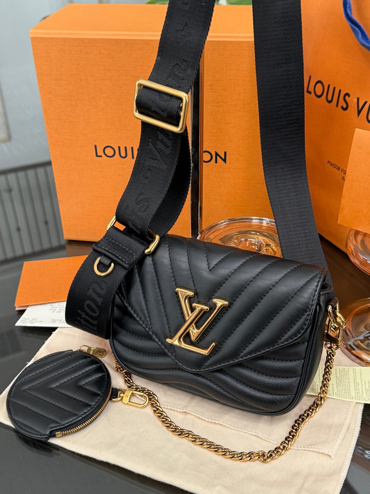 Multi Pochette New Wave Noir with Box, Dustbag and Paper bag