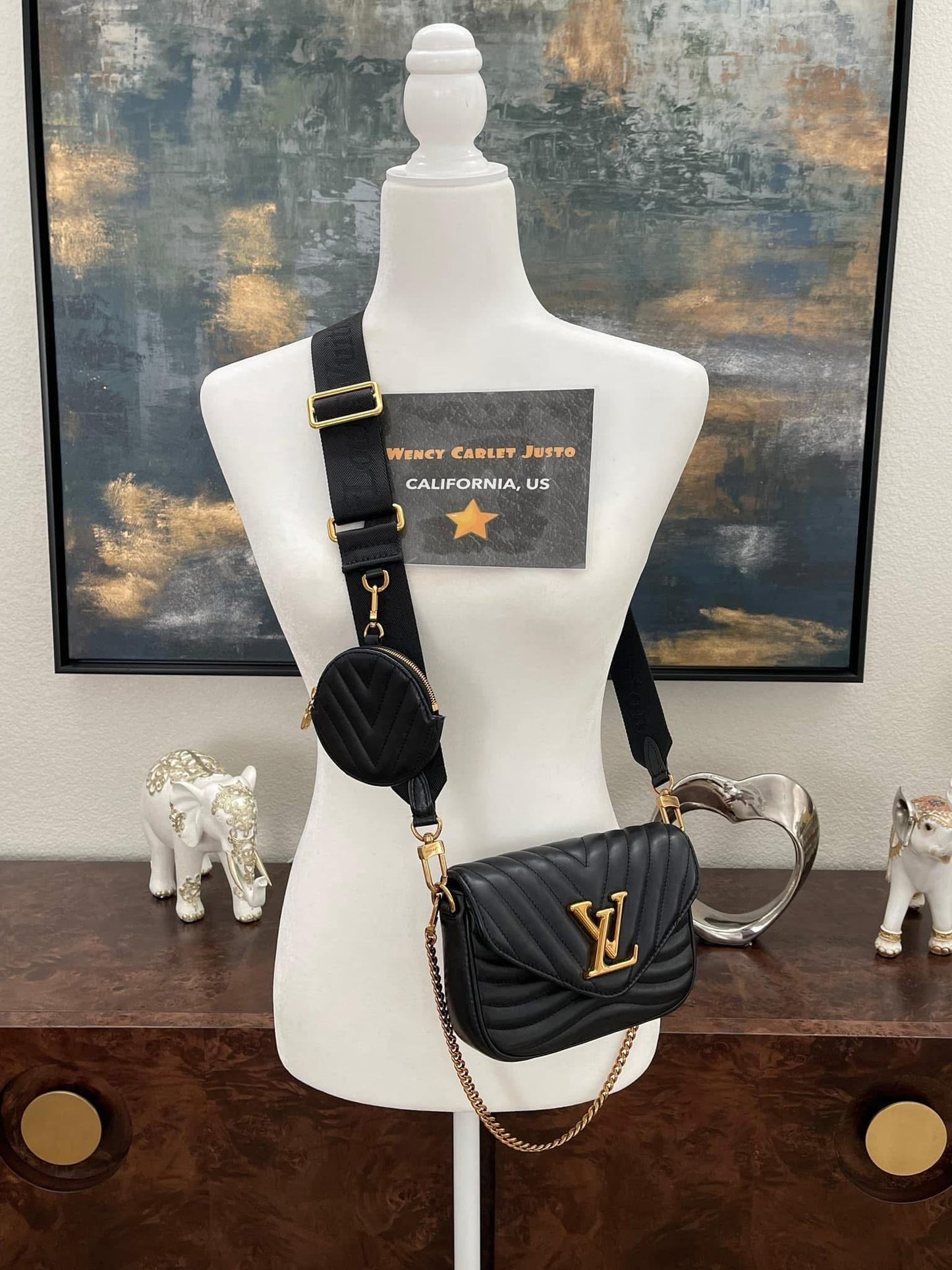 Multi Pochette New Wave Noir with Box, Dustbag and Paper bag- Microchip