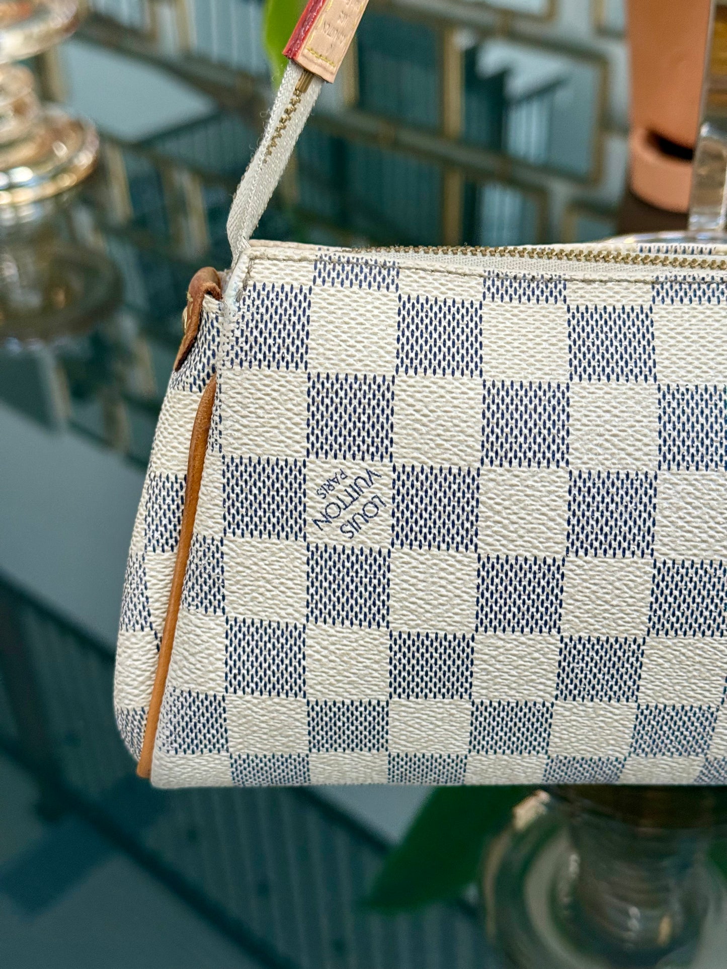 Eva Clutch in Azur with Dustbag , box and Paper bag🗓️ Year: 2011