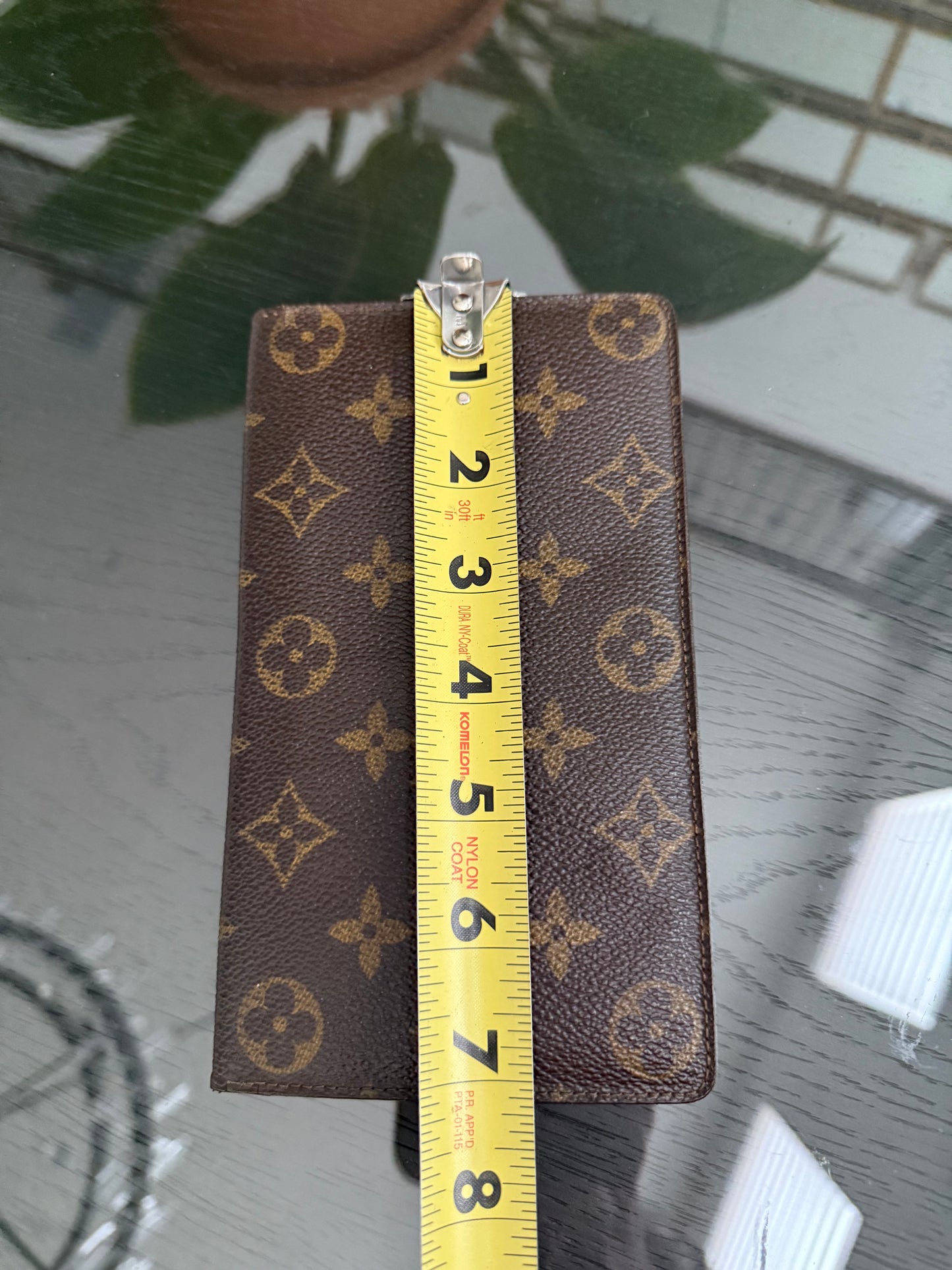 Monogram Checkbook Wallet with 6 Cardholders 🗓️ Year: 1987