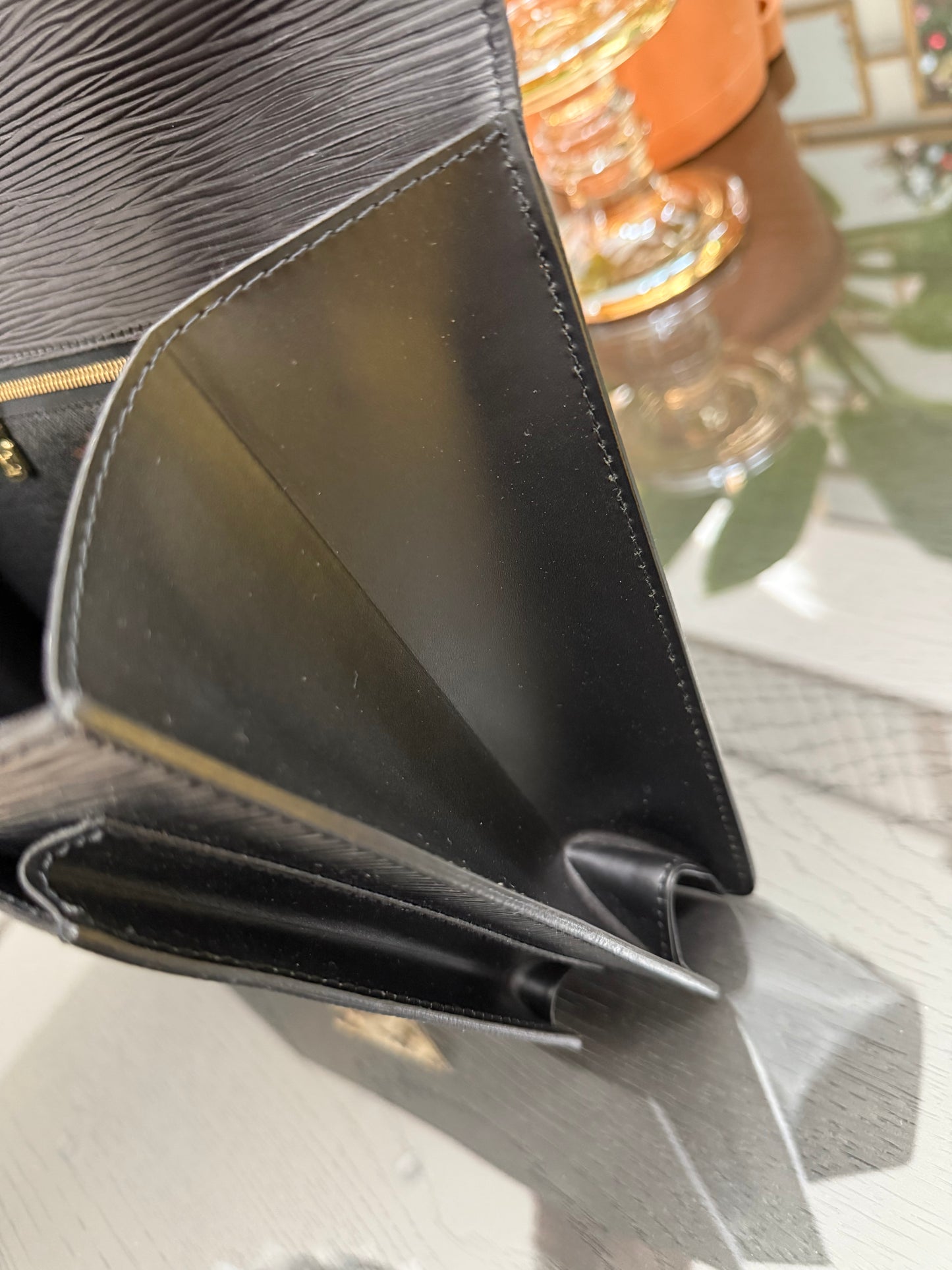 Epi Black Monceau 28 Crossbody 2 Way Bag - 📅 Year: 1997