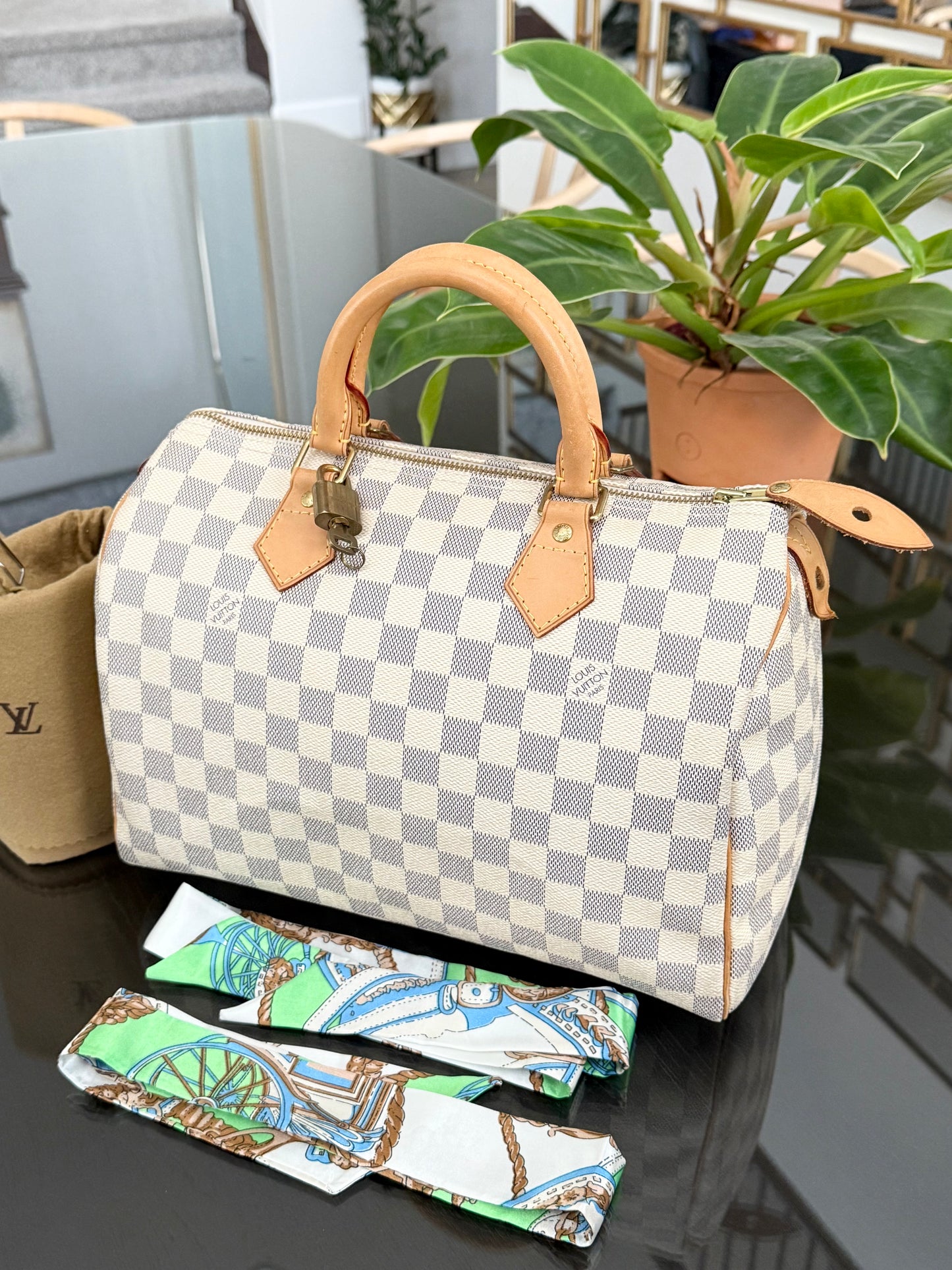 Speedy 30 Azur with lock π key, Dustbag, insert organizer and twilly ποΈ Year: 2011