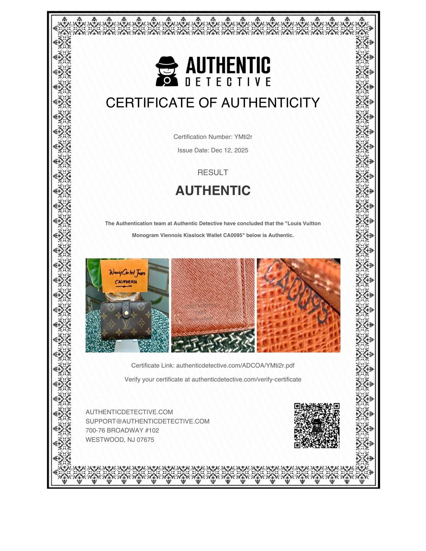 Kisslock Wallet in Monogram 🗓️ Year: 2001