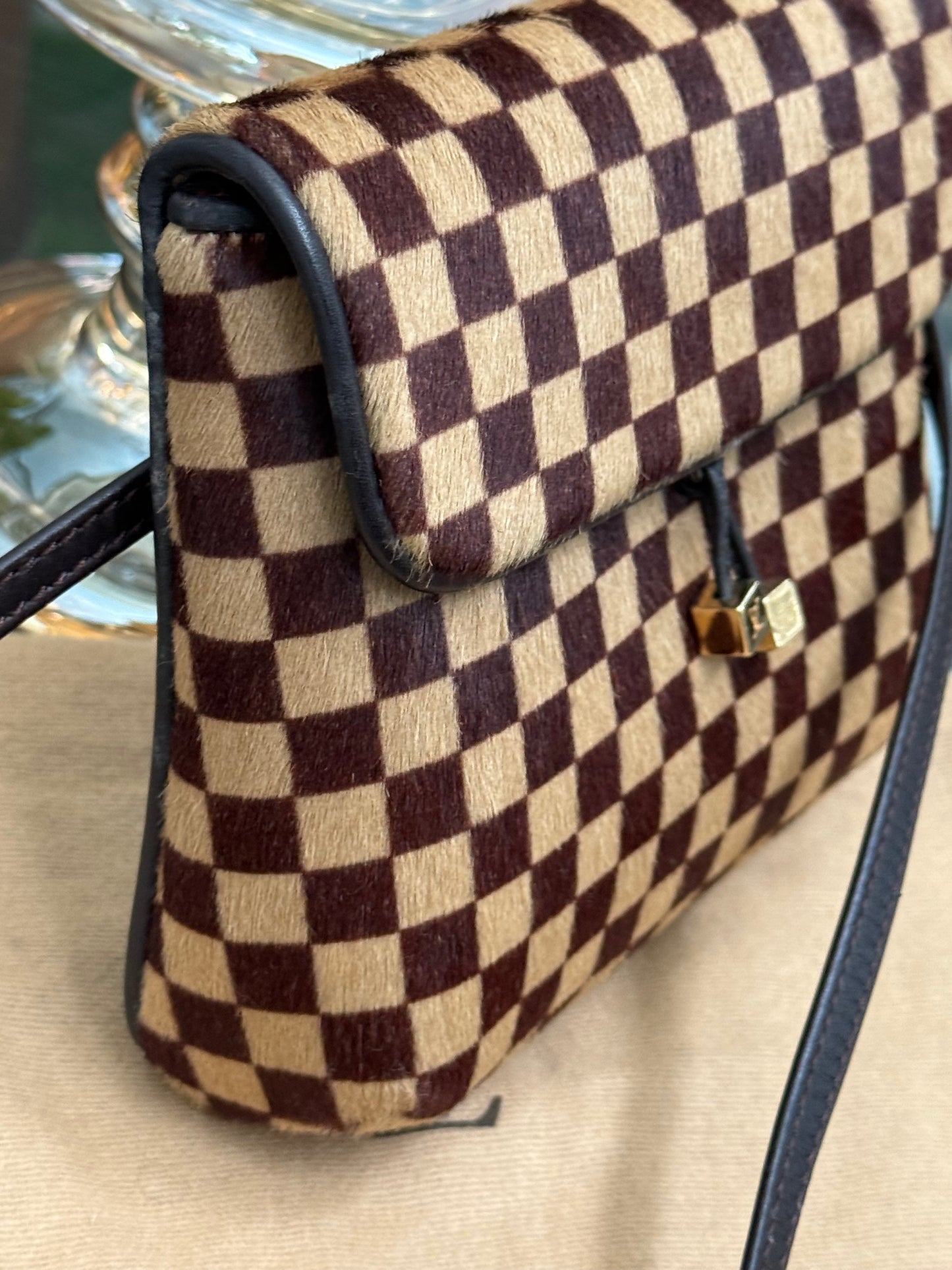Damier Sauvage Gazelle Crossbody Pouch with Dustbag -🗓️ Year: 2001