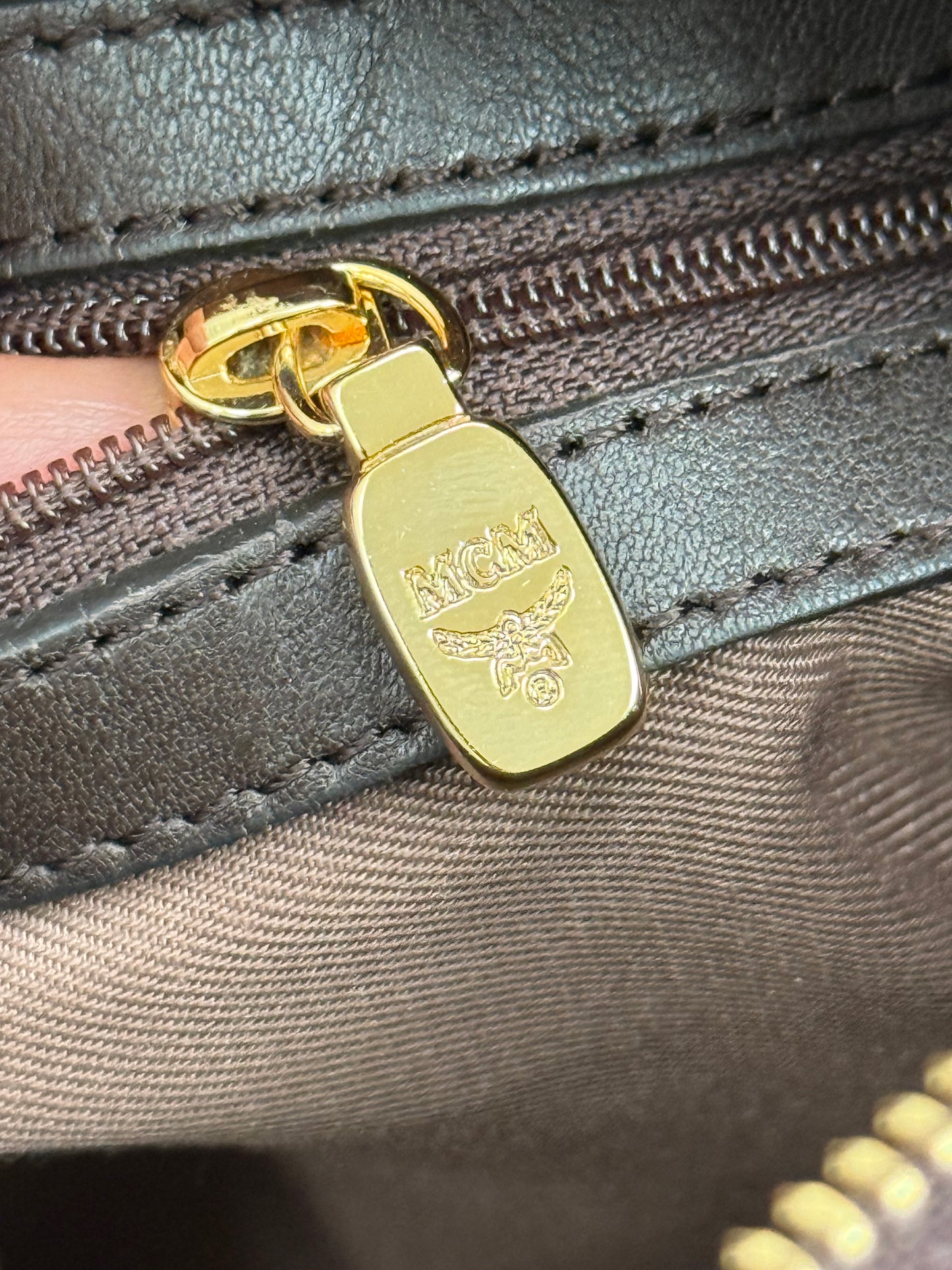 MCM Boston Bag with π Lock & Keys