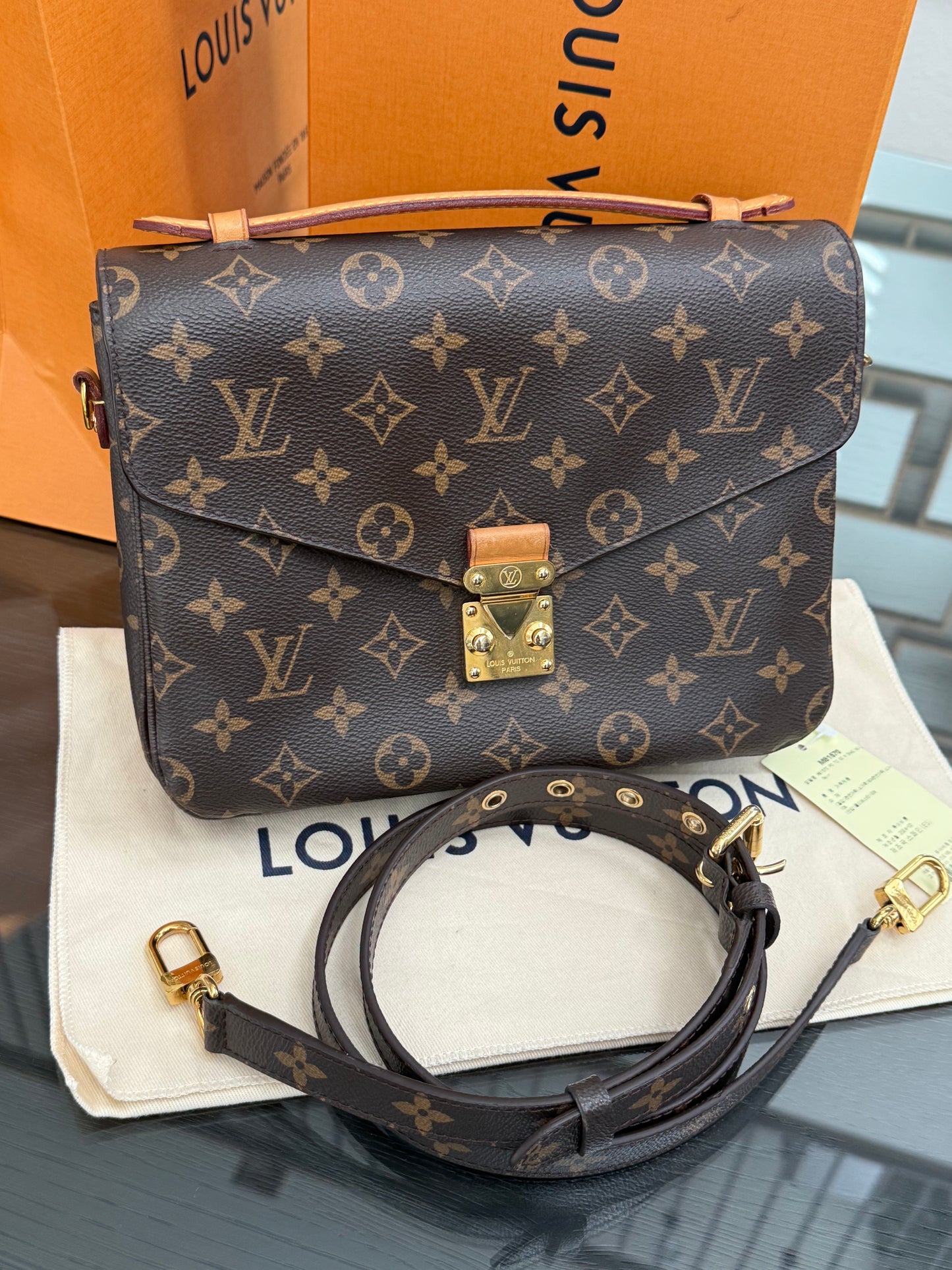 Pochette Metis with Box, Dustbag and Paper bag -Microchip & Authenticed