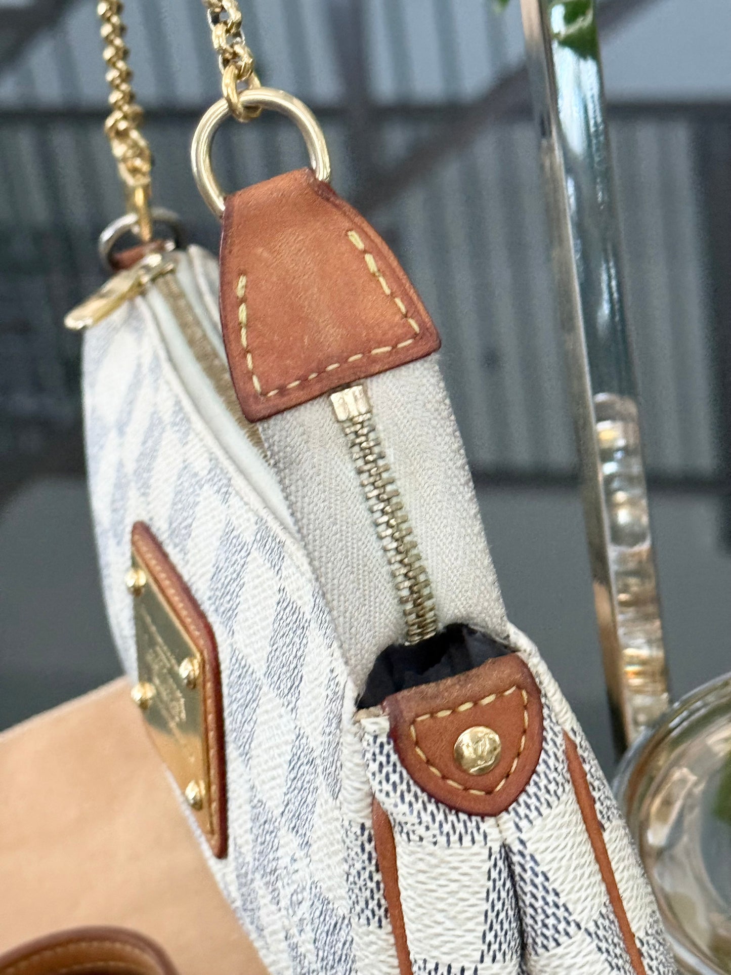 Eva Clutch in Azur with Dustbag , box and Paper bag-๐๏ธ Year: 2011