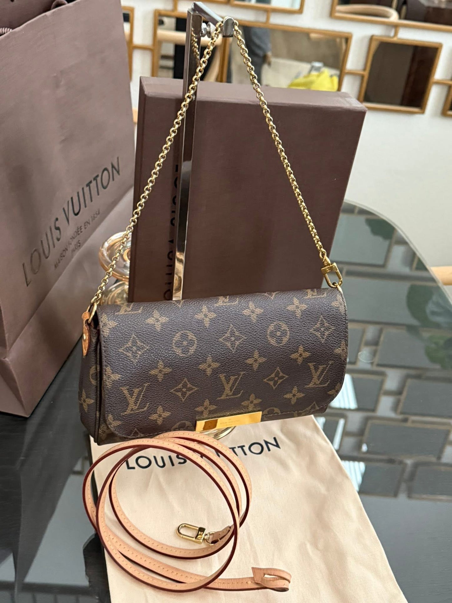 Favorite PM in Monogram with Dustbag, Box and Paper Bag -๐๏ธ Year: 2013