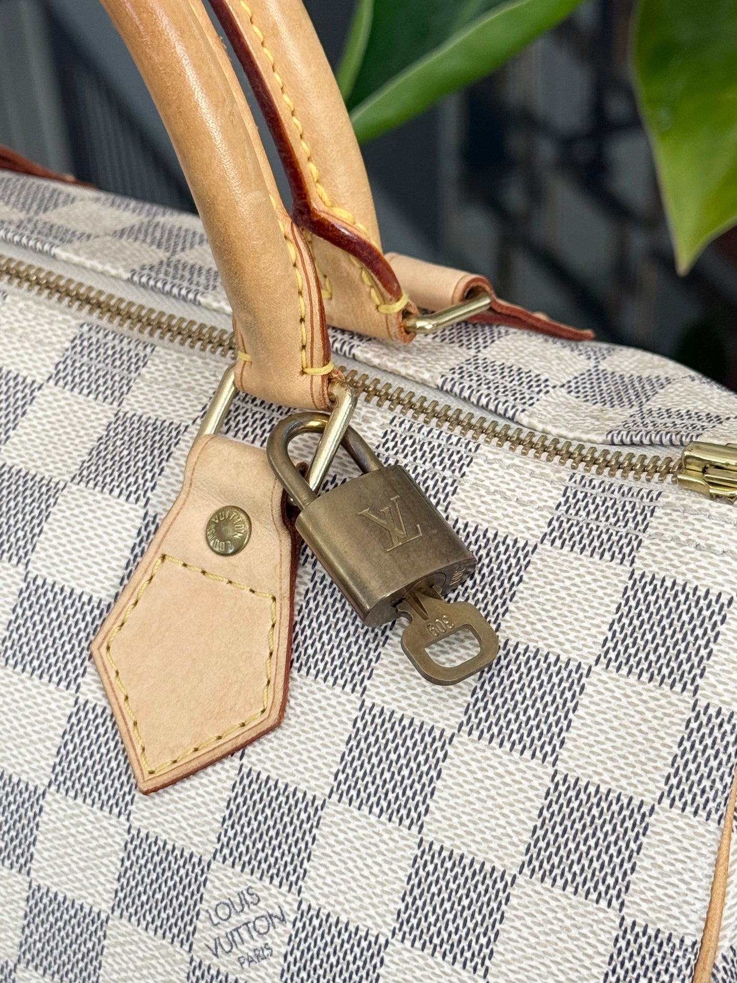 Speedy 30 in Damier Azur with lock π key, Dustbag and Insert Organizer -ποΈ Year 2007