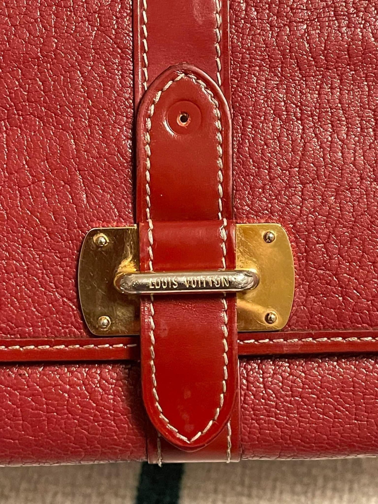 Red Suhali Leather Le Favori Wallet -YEAR 2009