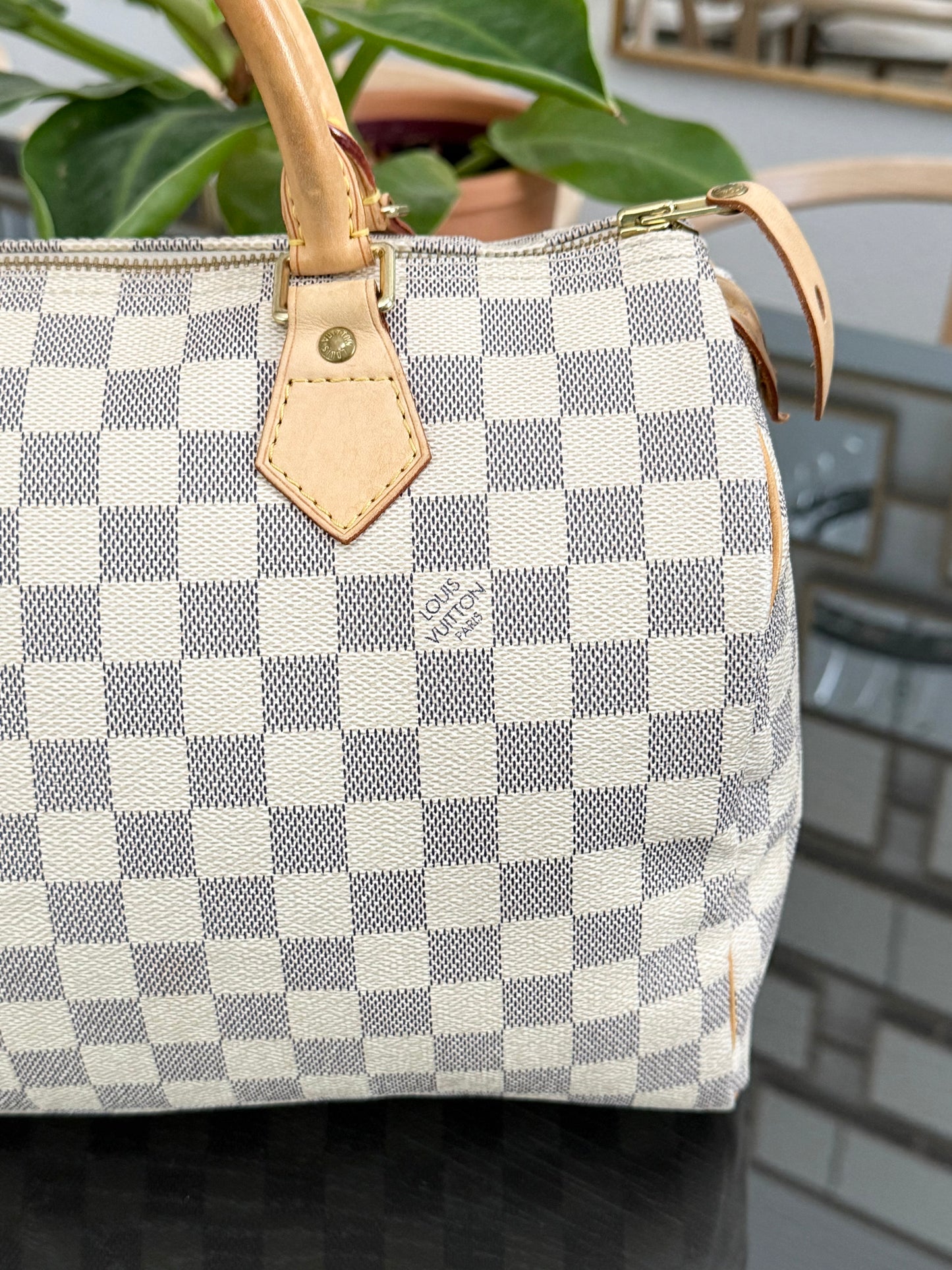 Speedy 30 in Damier Azur with lock π key, Dustbag and Insert Organizer -ποΈ Year 2007