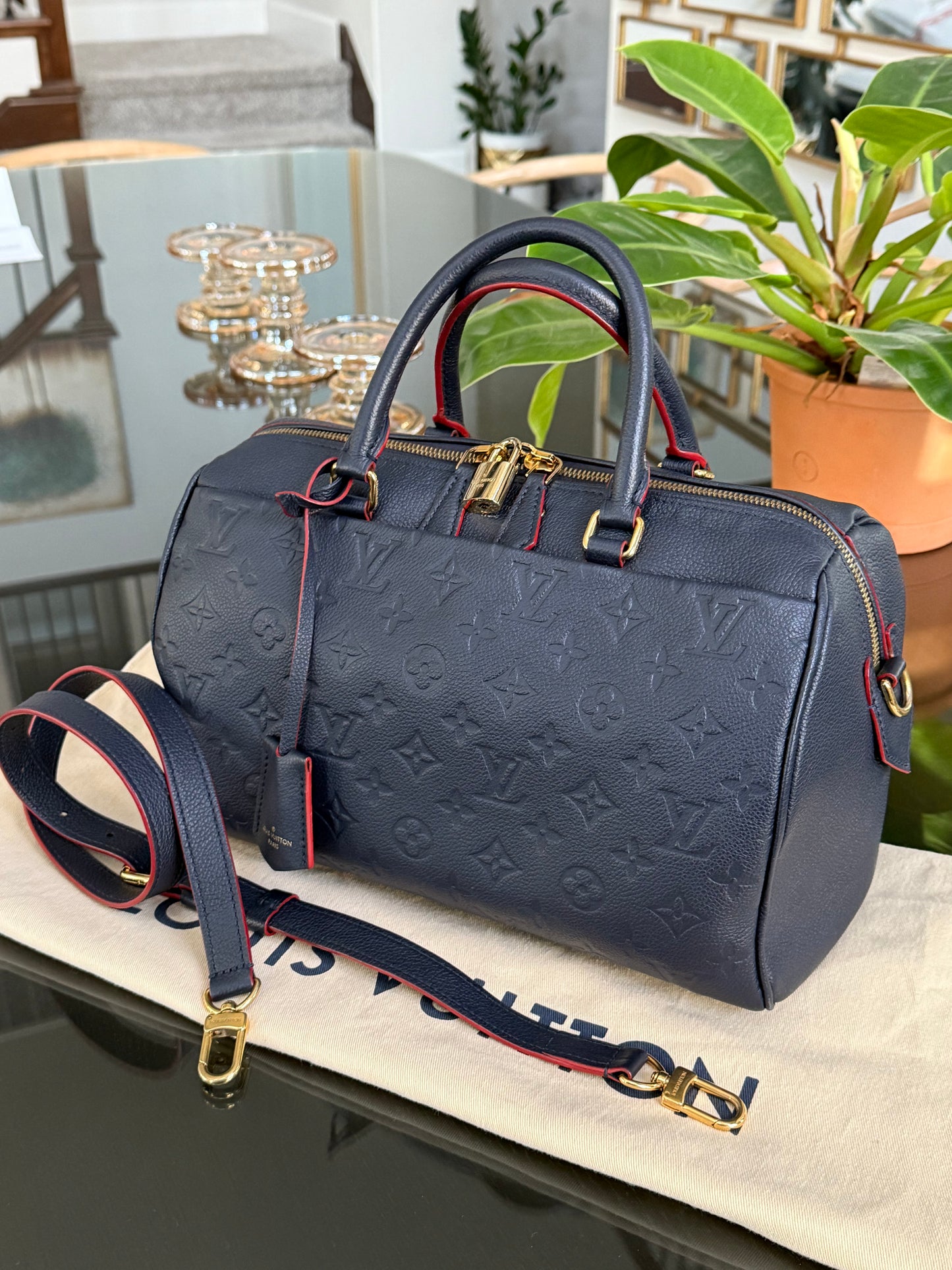 Empreinte Speedy 30 Bandoulier Marine Rouge with Dustbag ๐๏ธ Year: 2016