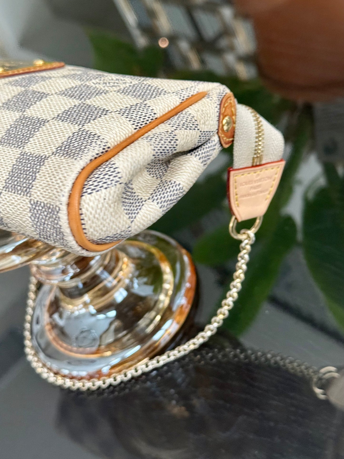Eva Clutch in Azur with Dustbag , box and Paper bag🗓️ Year: 2011