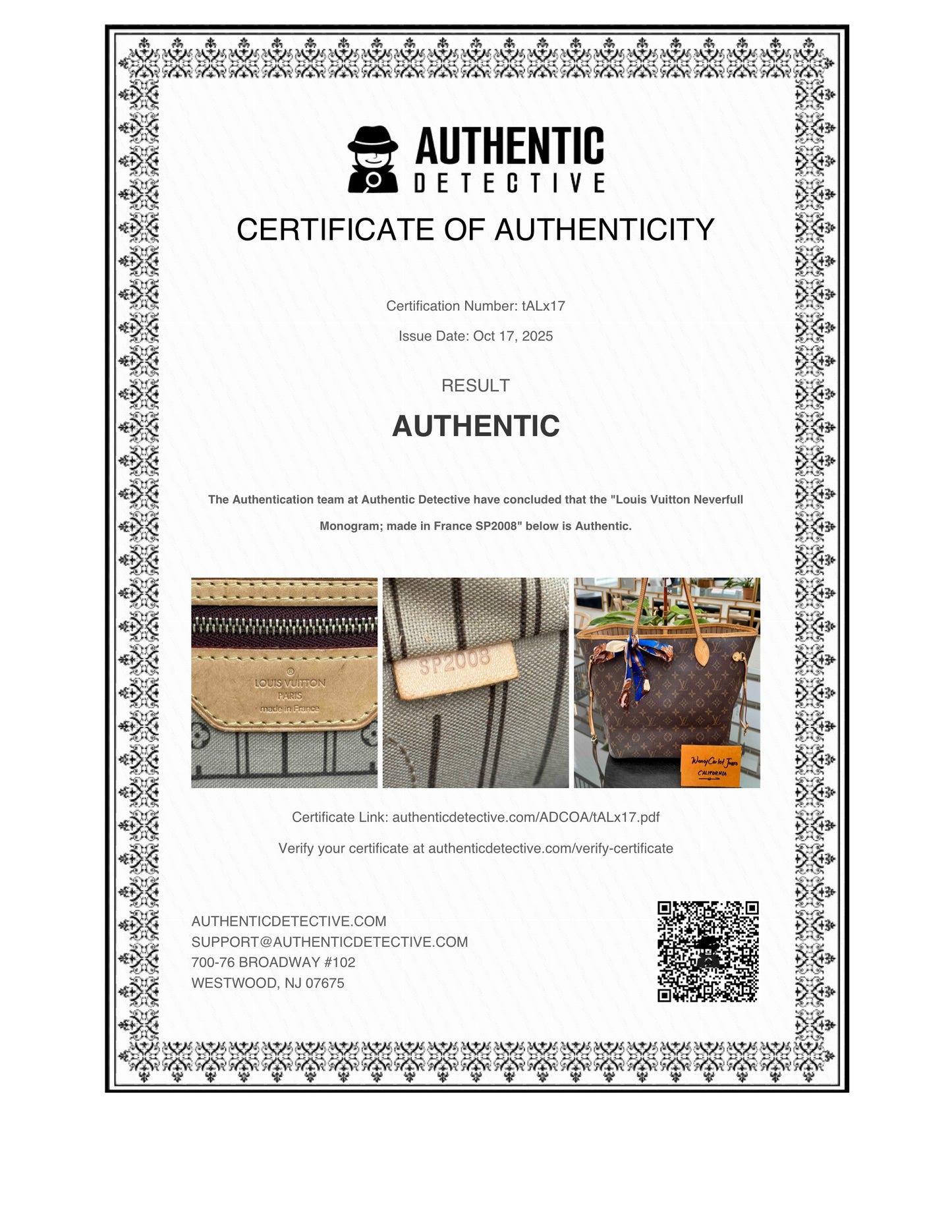 Neverfull MM ๐
Year: 2008