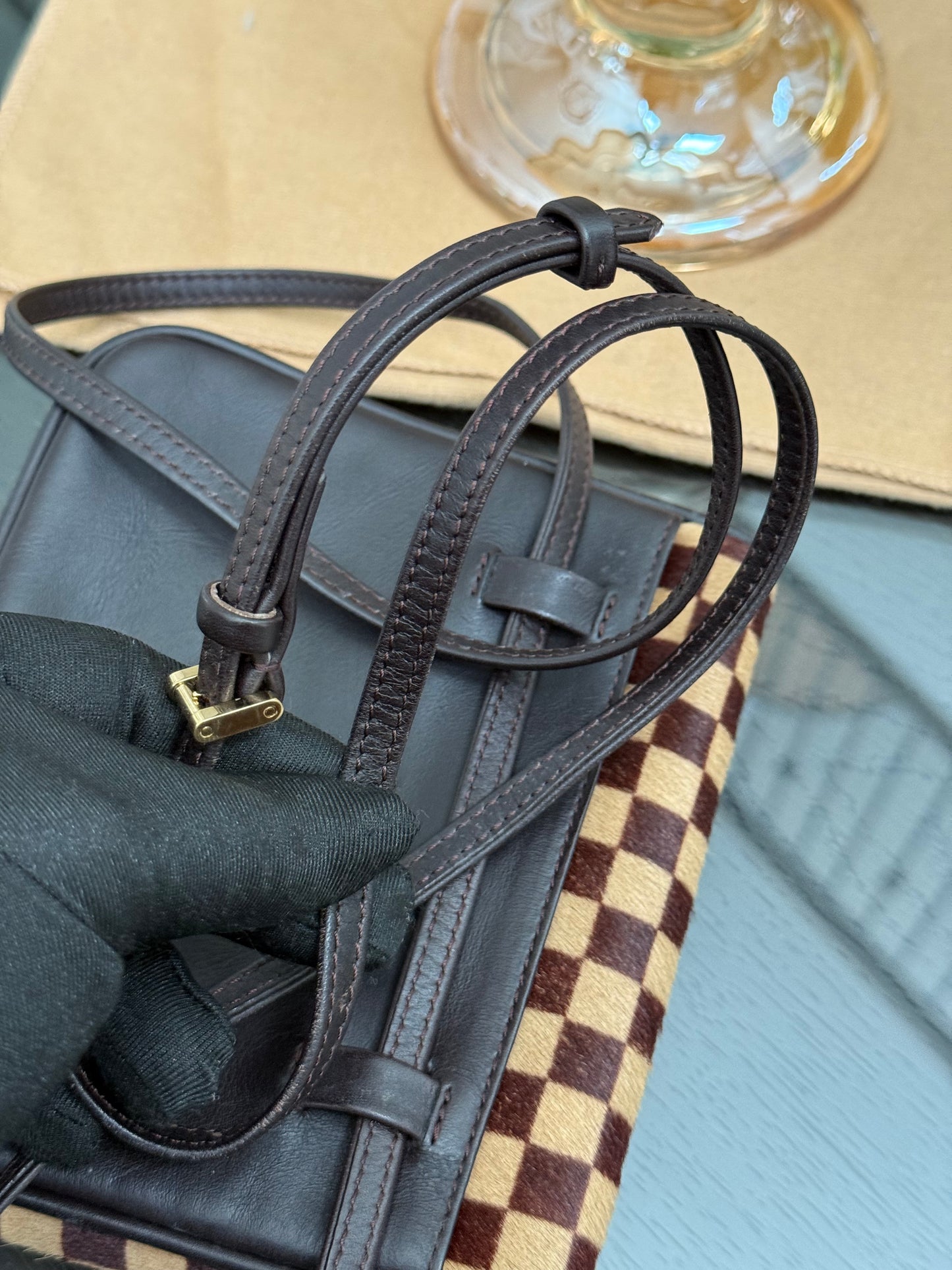 Damier Sauvage Gazelle Crossbody Pouch with Dustbag -🗓️ Year: 2001