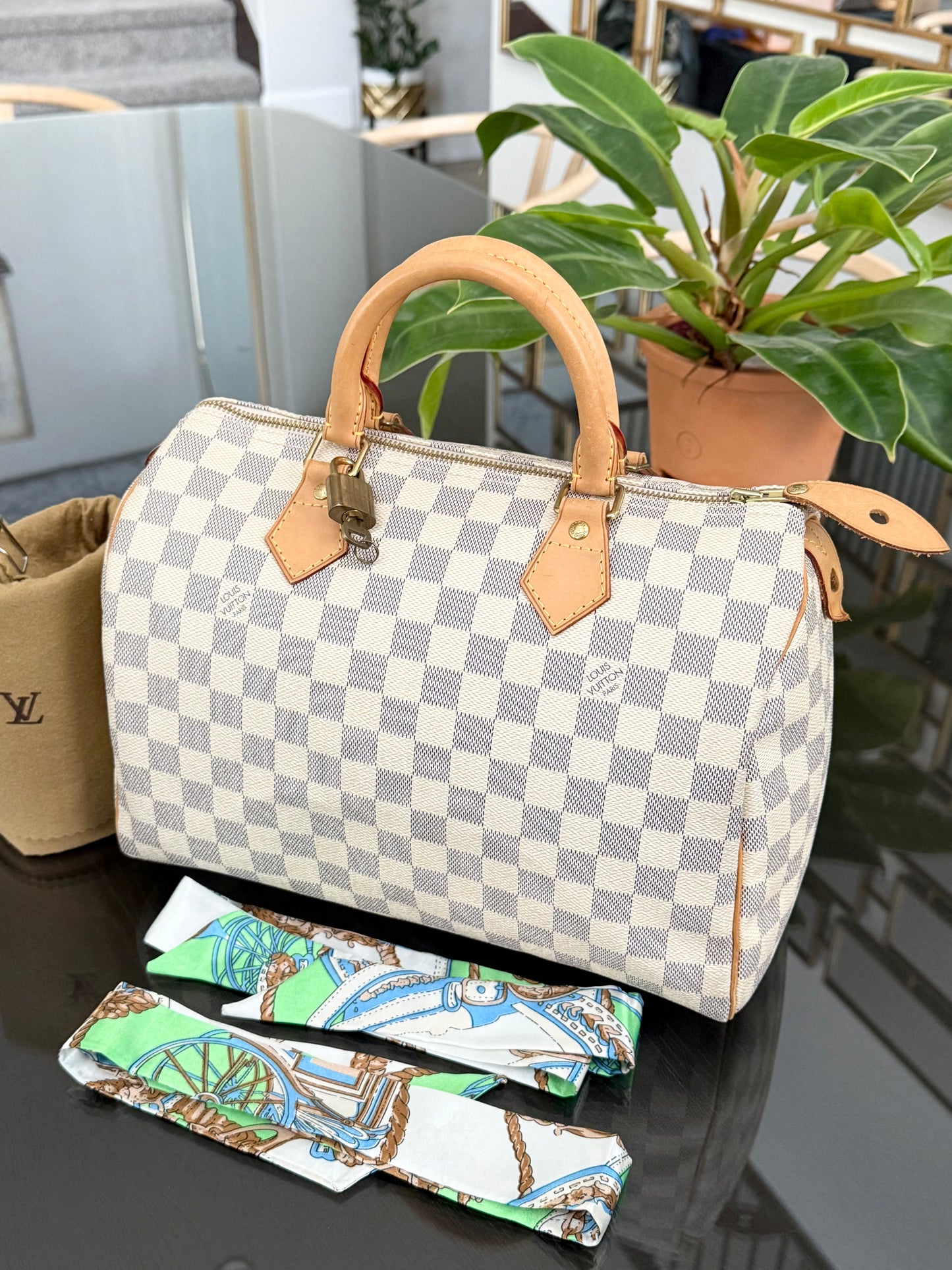 Speedy 30 Azur with lock π key, Dustbag, insert organizer and twilly ποΈ Year: 2011