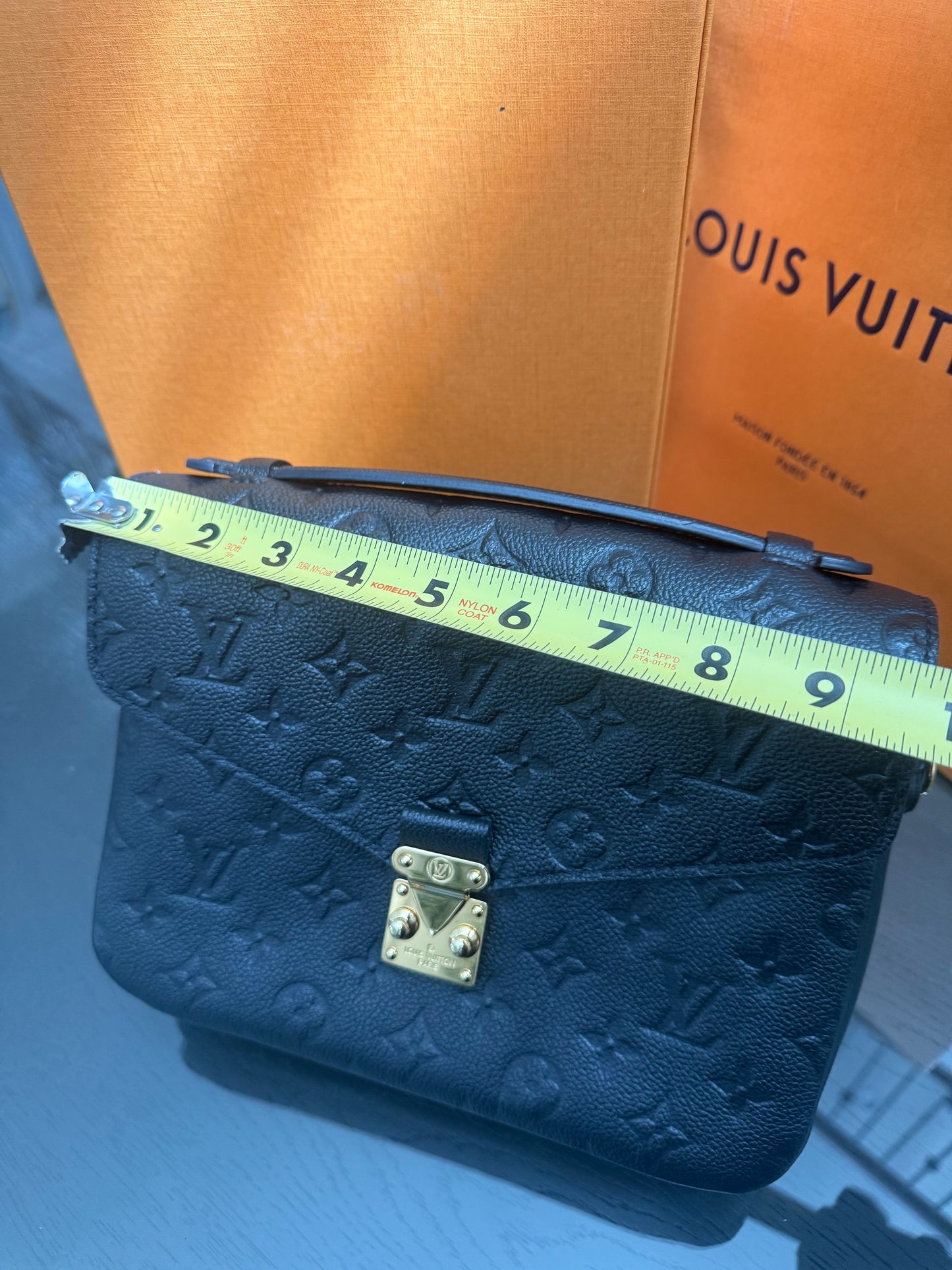 Pochette Metis Empriente Noir with Box, Dustbag, Receipt and Paper bag -Microchip & Authenticed