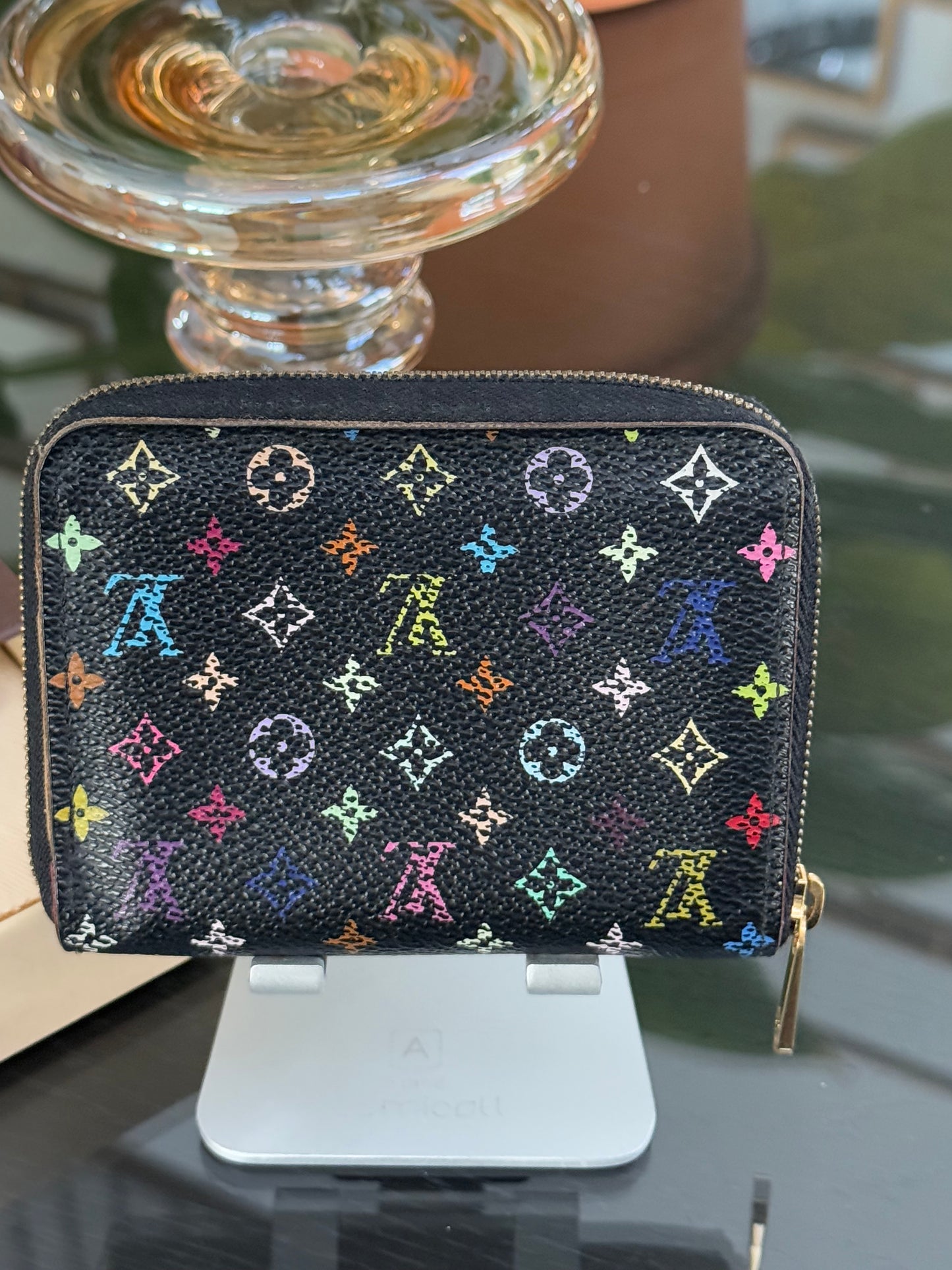 Multicolor Zippy Compact Wallet with Box and Dustbag -Year: 2010