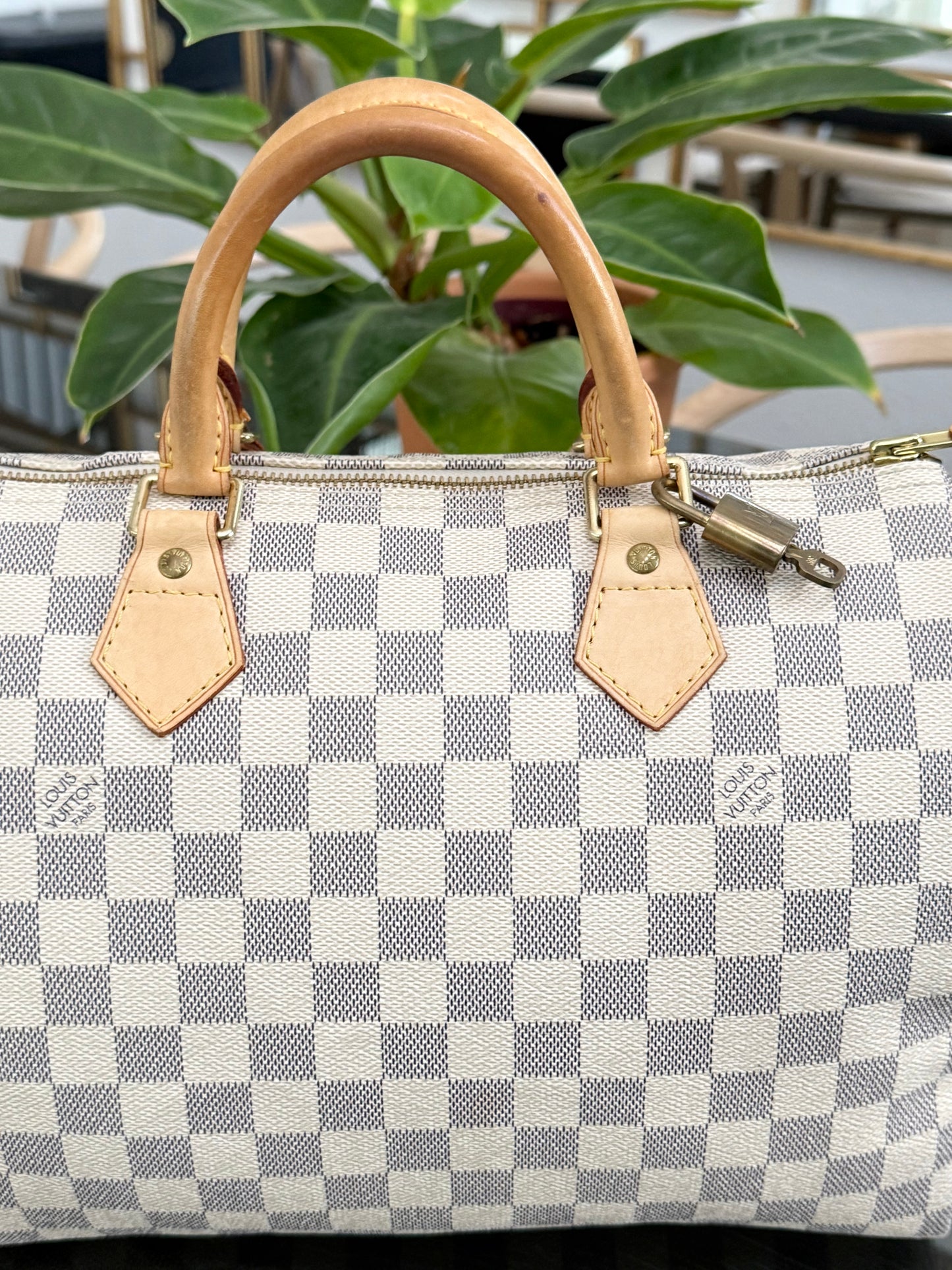 Speedy 30 in Damier Azur with lock π key, Dustbag and Insert Organizer -ποΈ Year 2007