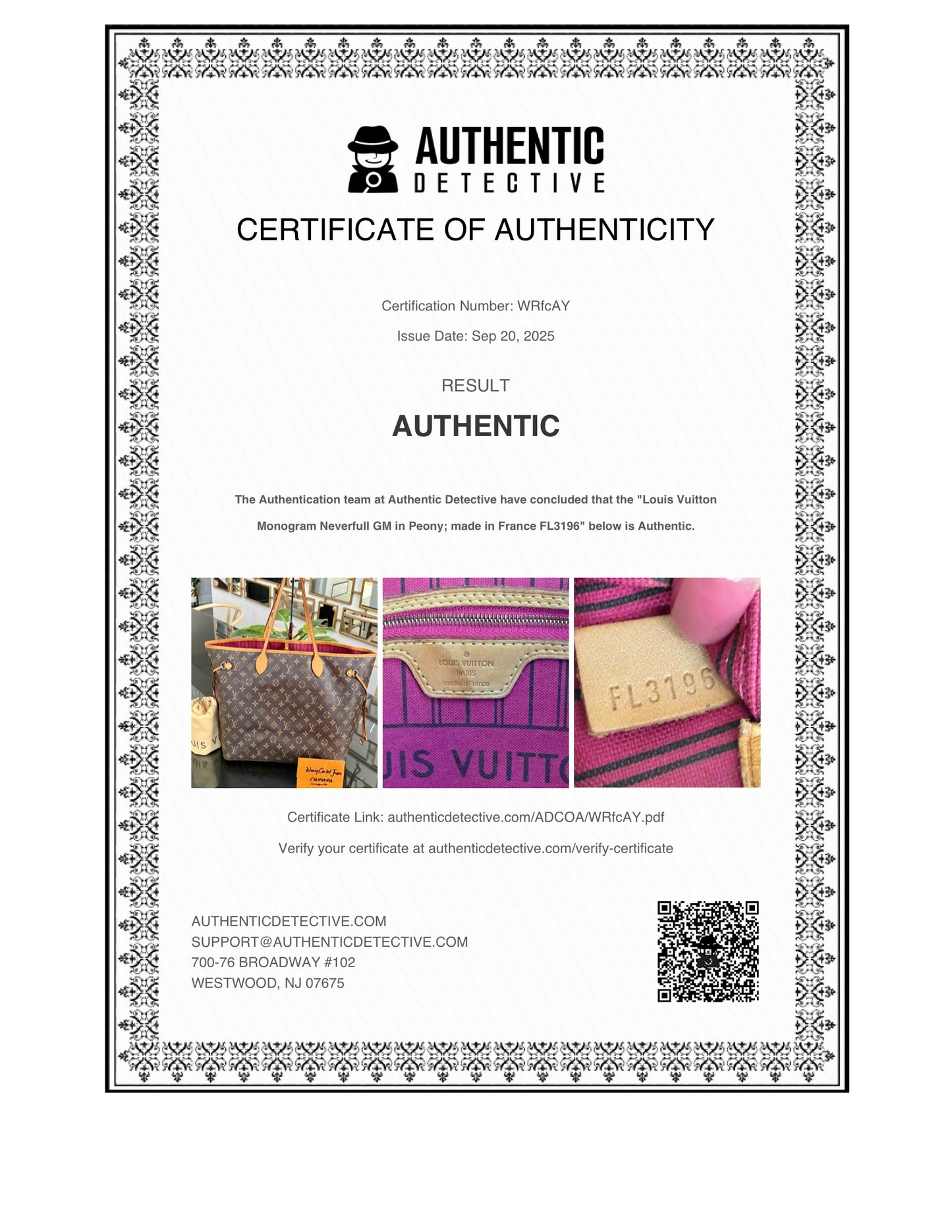 Neverfull GM in Peony with Dustbag 🗓️ Year: 2016
