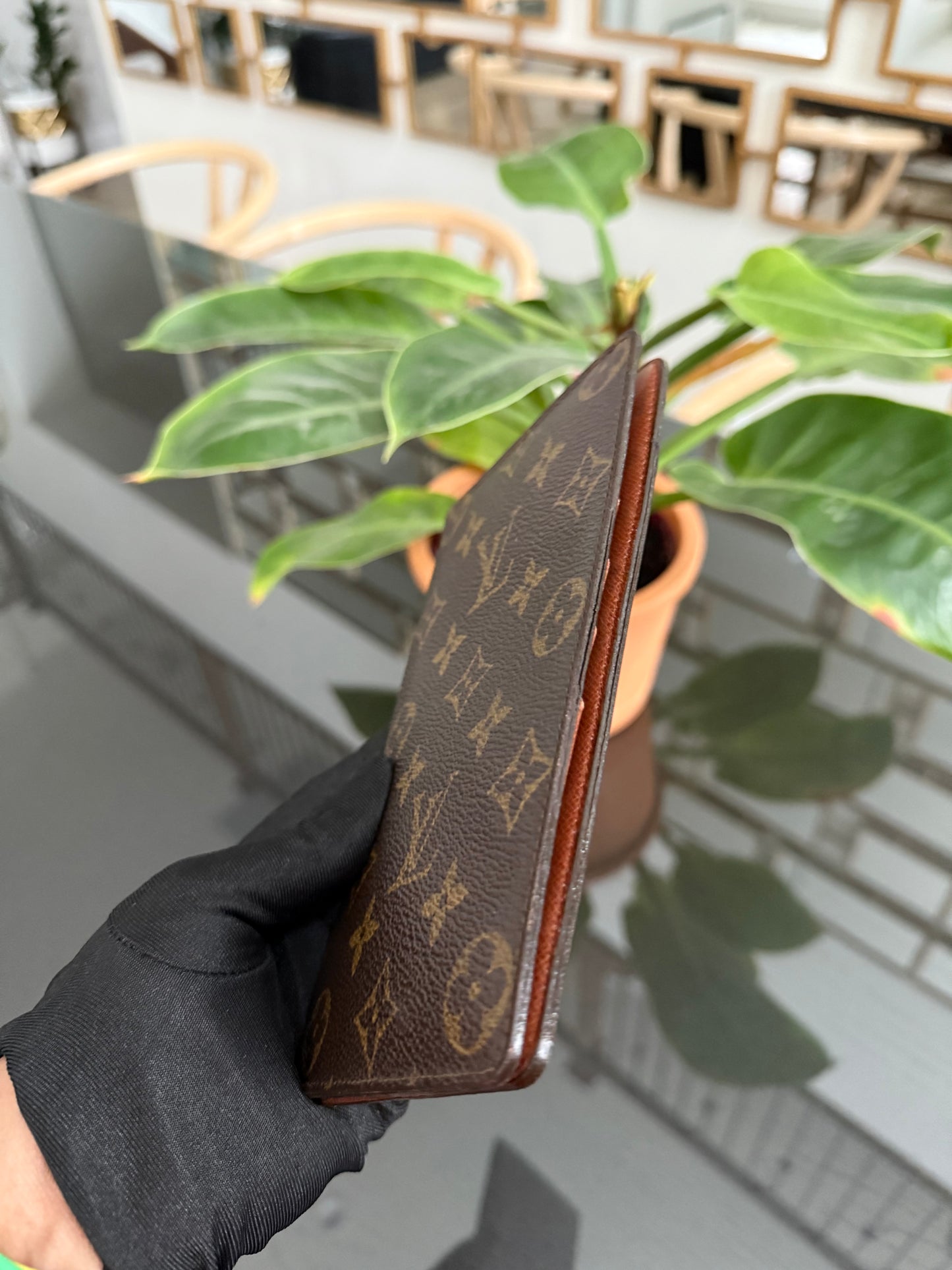 Monogram Checkbook Wallet with 6 Cardholders 🗓️ Year: 1987