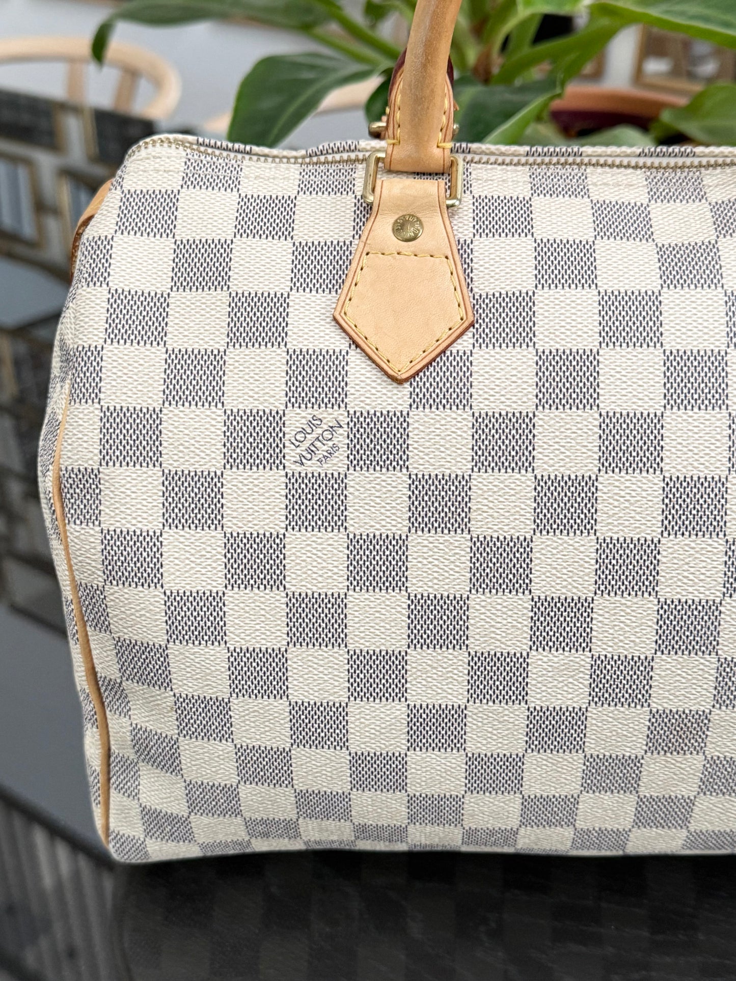 Speedy 30 in Damier Azur with lock π key, Dustbag and Insert Organizer -ποΈ Year 2007