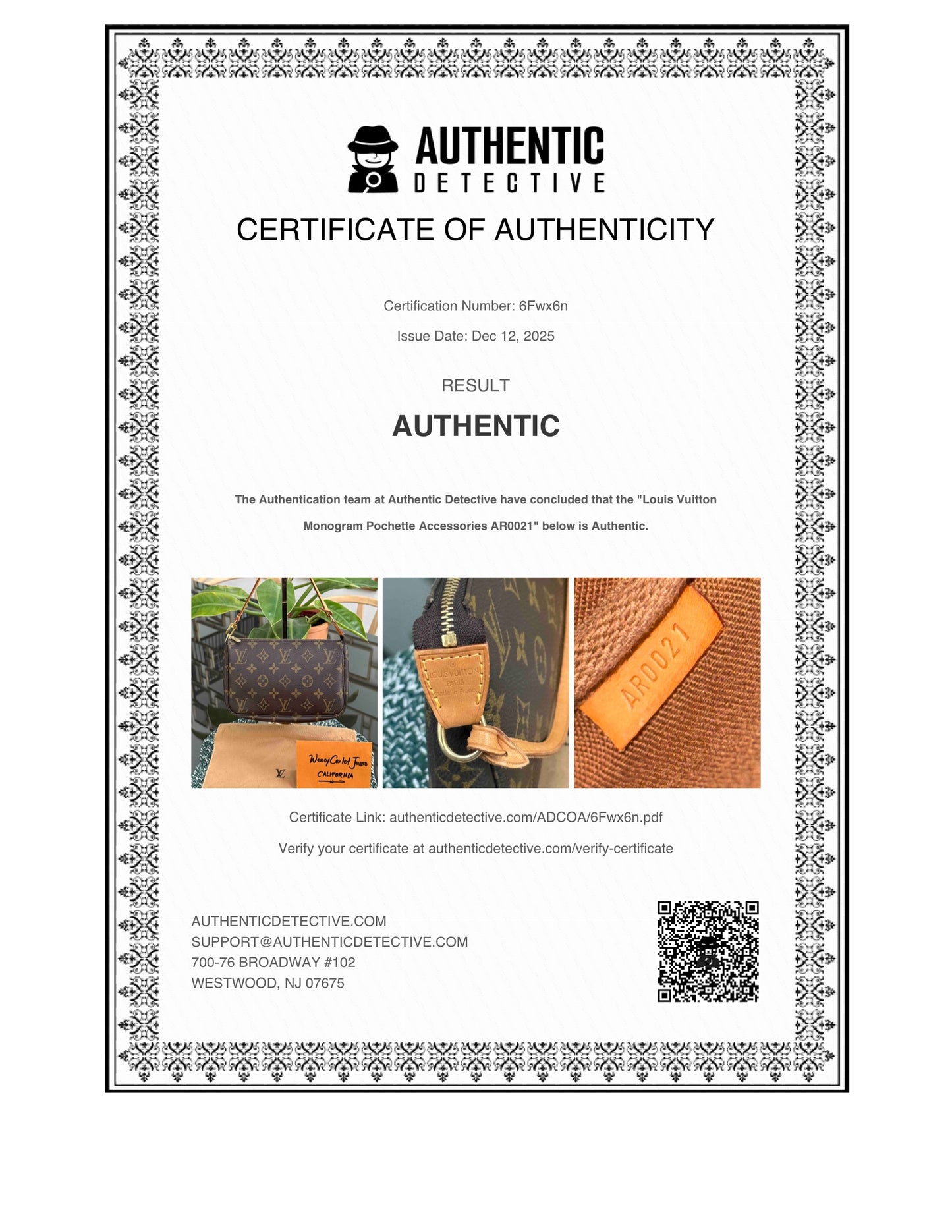 Pochette Accessories with Dustbag -๐๏ธ Year: 2001