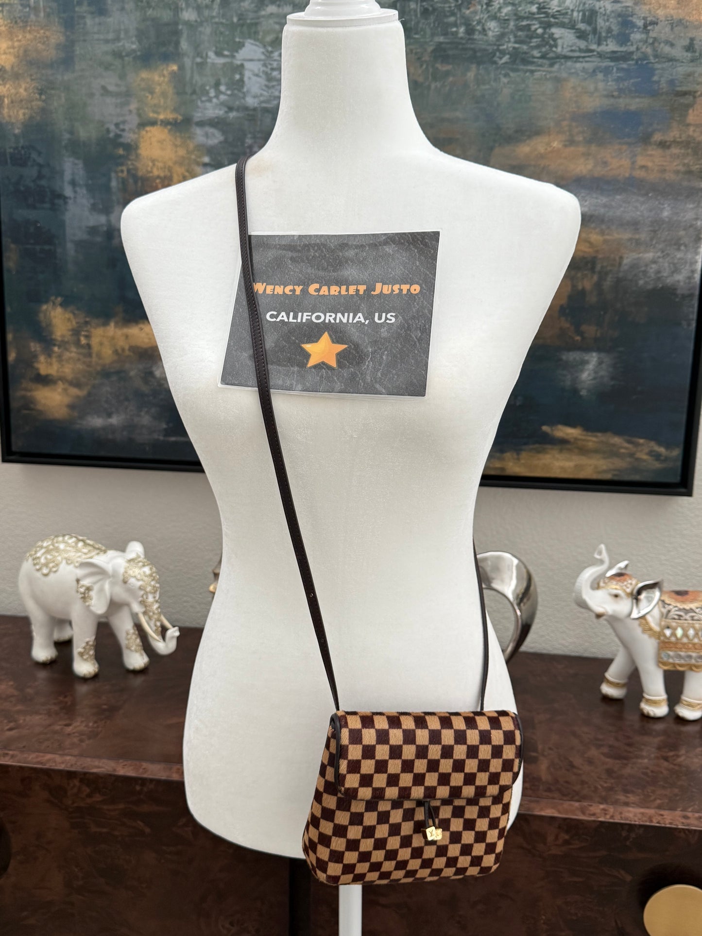 Damier Sauvage Gazelle Crossbody Pouch with Dustbag -🗓️ Year: 2001