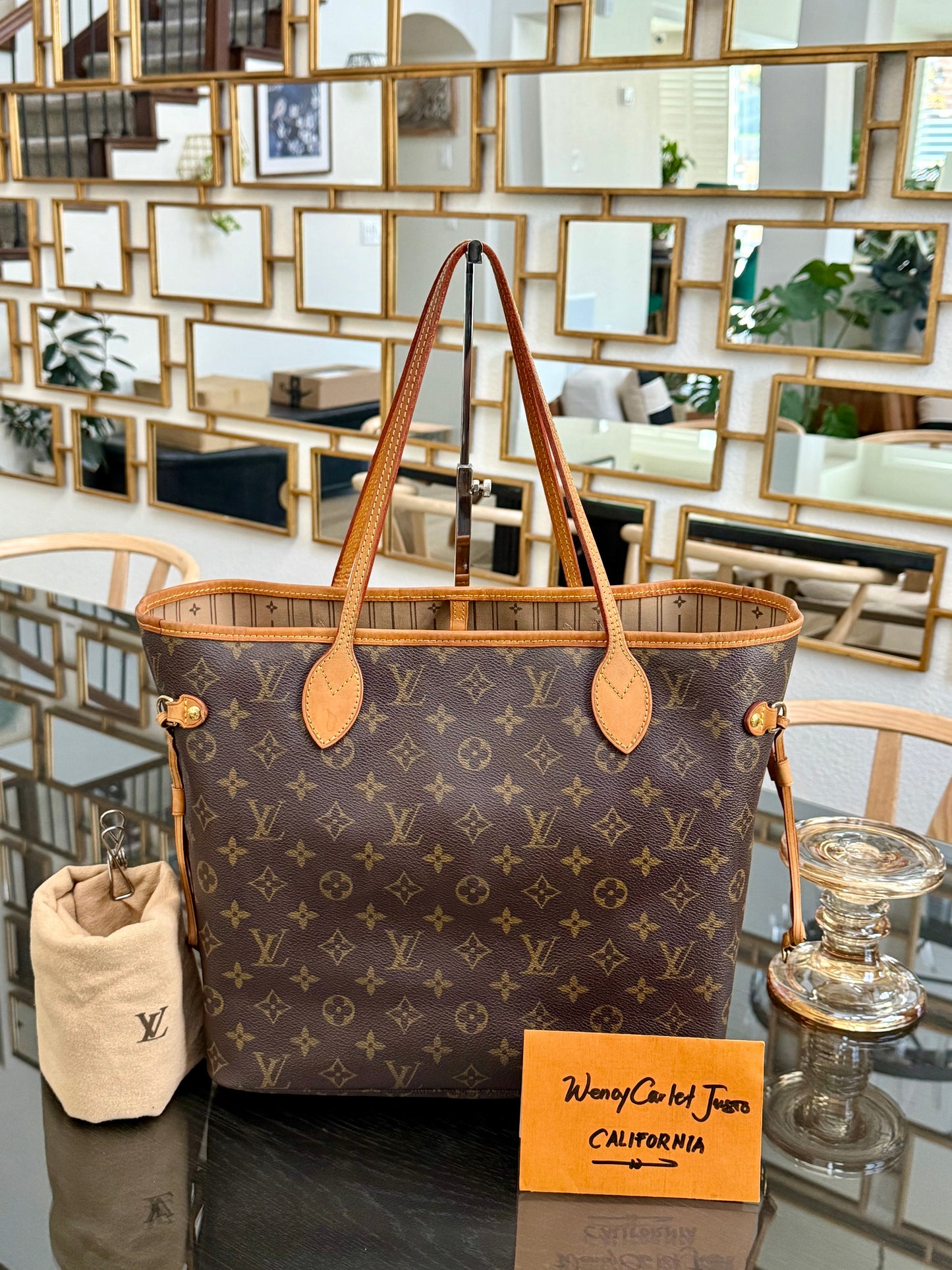 Neverfull MM with Dustbag and Insert Organizer 🗓️ Year: 2008