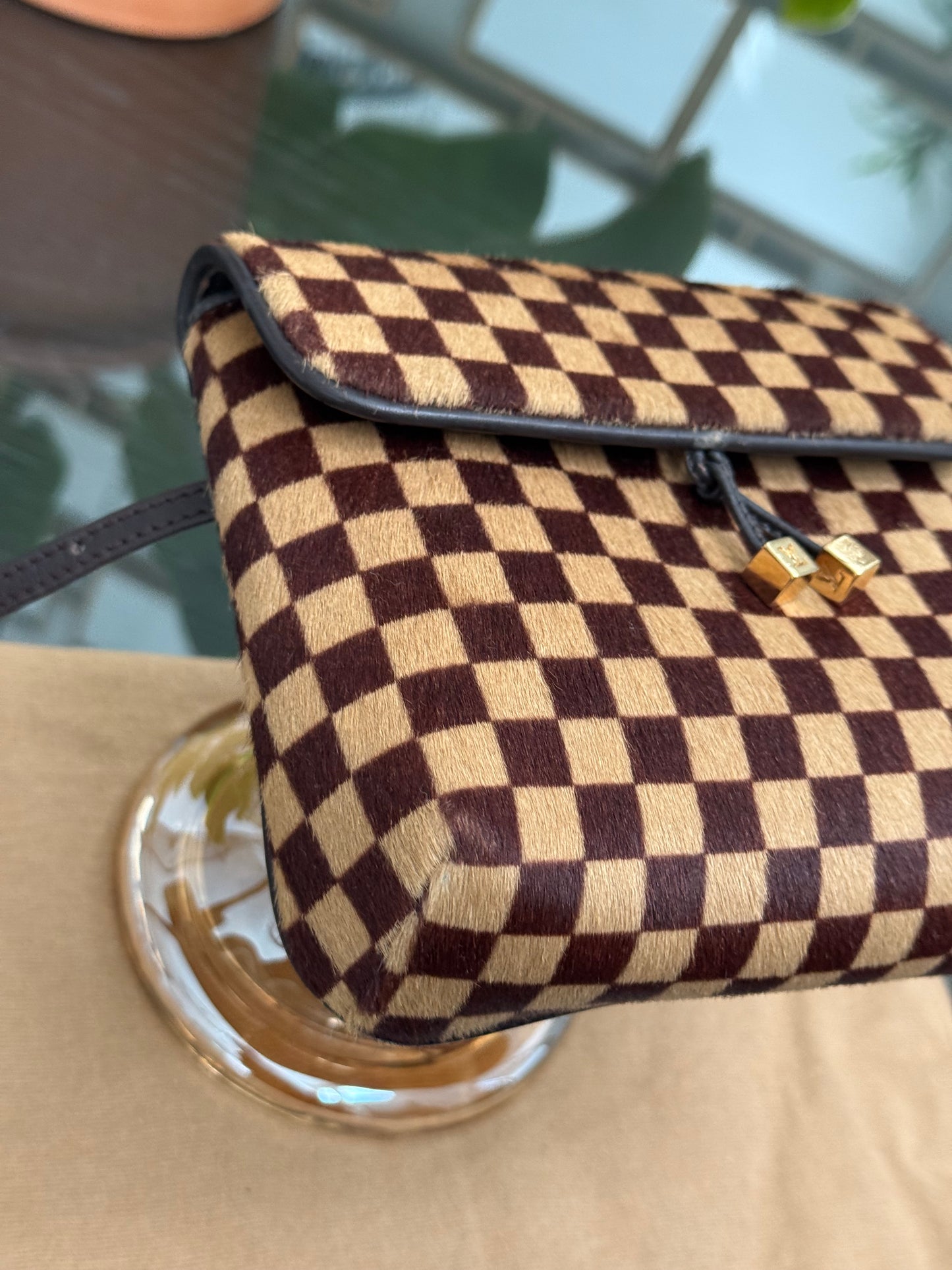 Damier Sauvage Gazelle Crossbody Pouch with Dustbag -🗓️ Year: 2001