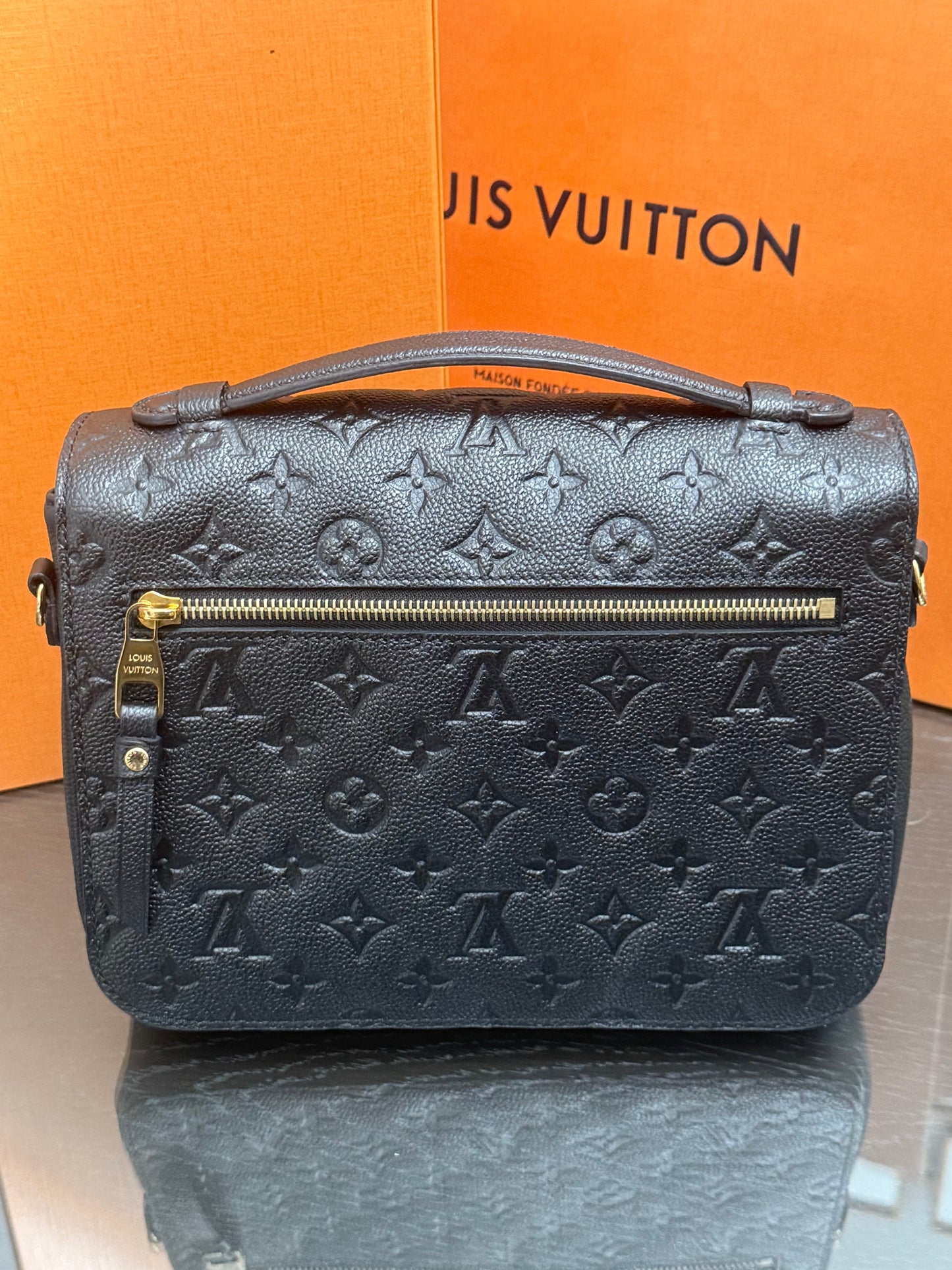 Pochette Metis Empriente Noir with Box, Dustbag, Receipt and Paper bag -Microchip & Authenticed