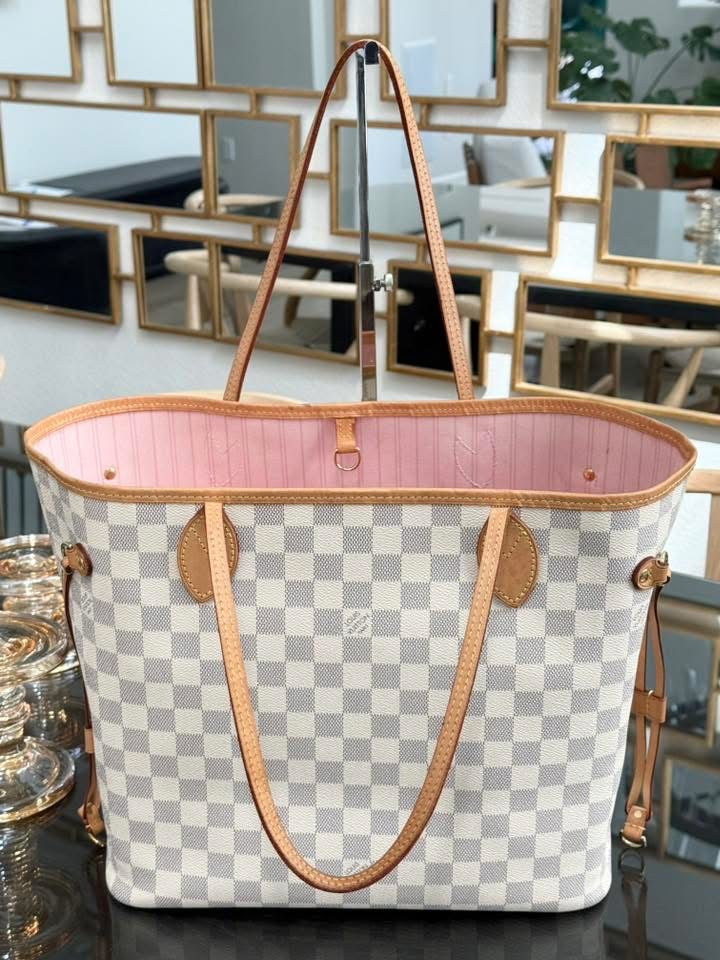 Neverfull MM in Rose Ballerine w/ Dustbag, Receipt and Insert Organizer -ποΈ Microchip