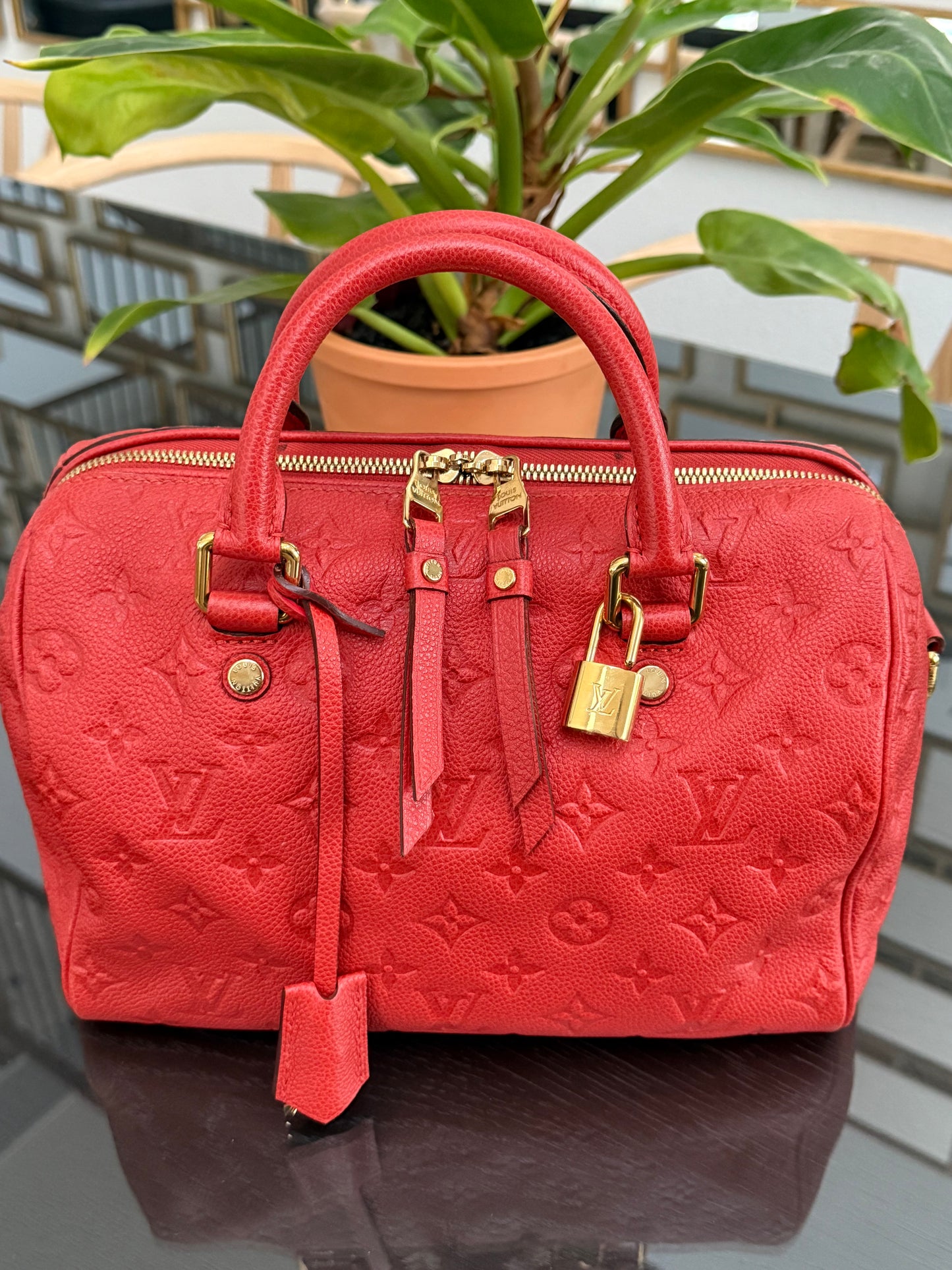 🌺Empriente Speedy 25 Bandoulier with lock 🔐 keys -🗓️ Year: 2012