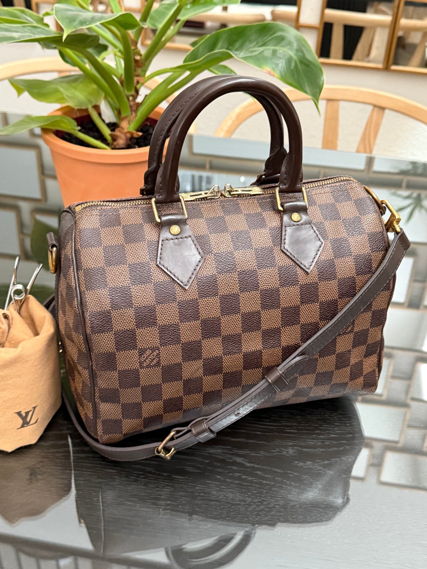 Speedy 25 Bandoulier in DE with Dustbag and Insert Organizer -🗓️ Year: 2013