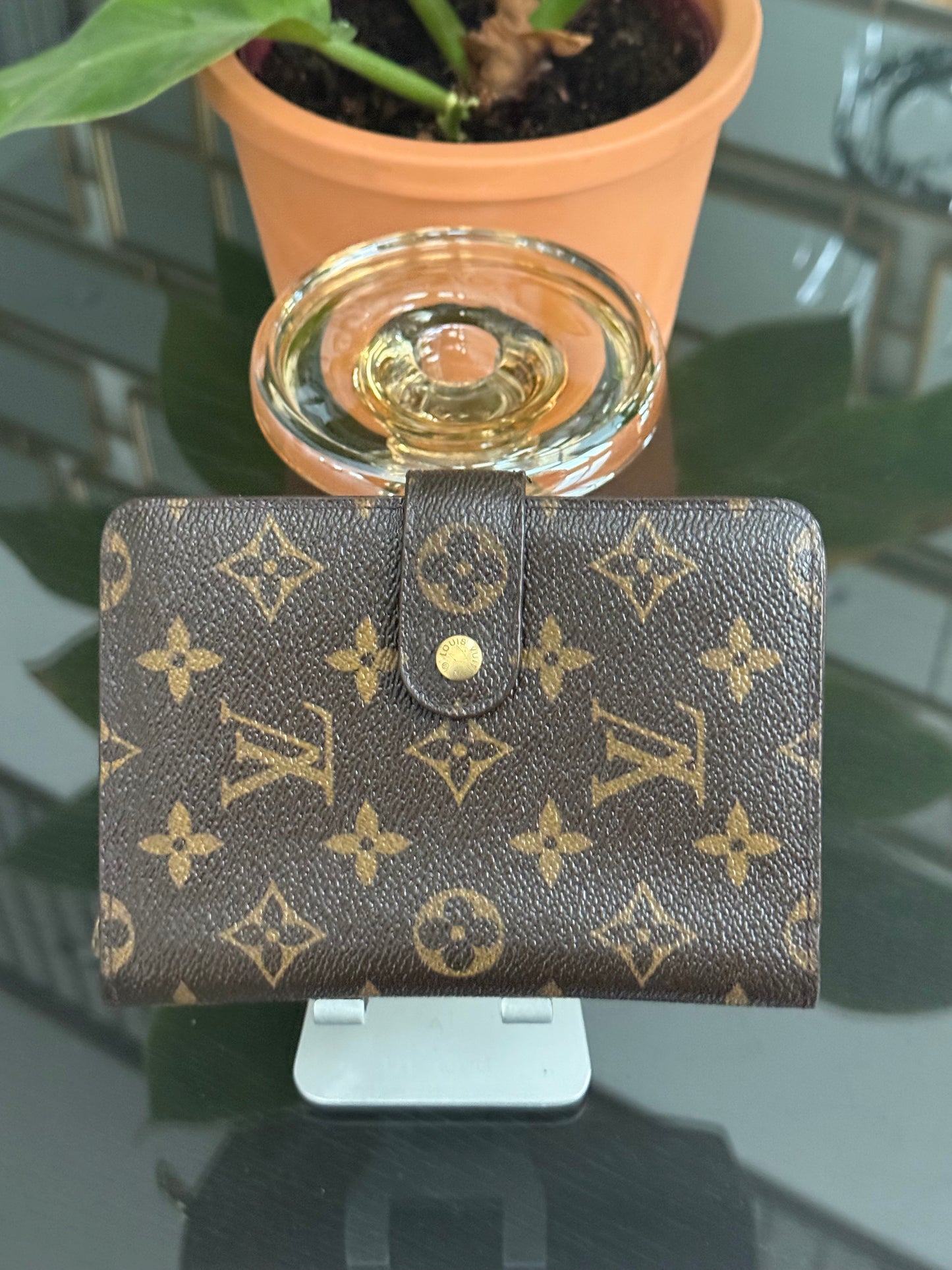 Monogram Papier Zip Passport Wallet -๐๏ธ Year: 1997