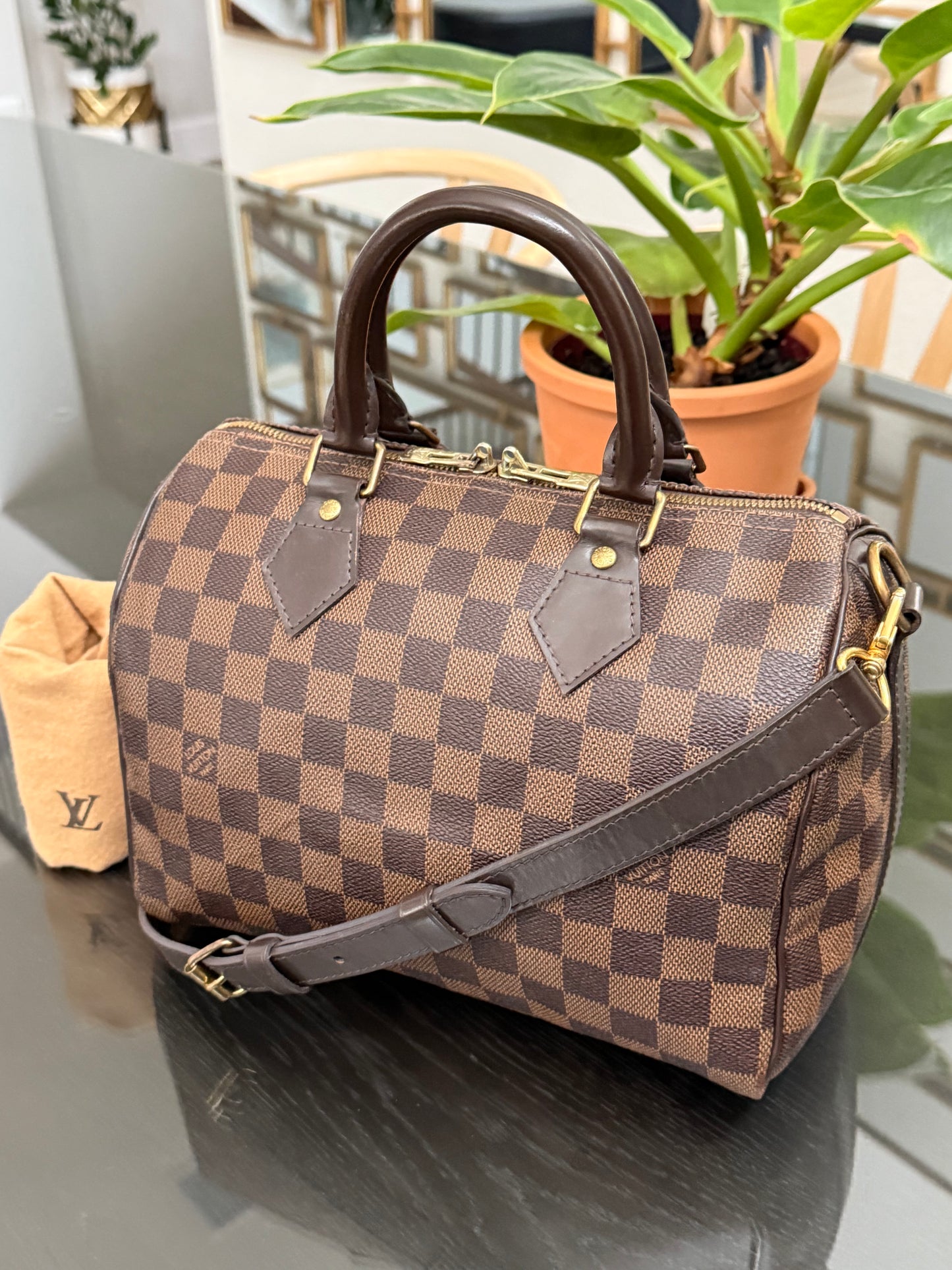 Speedy 25 Bandoulier in DE with Dustbag and Insert Organizer -🗓️ Year: 2013