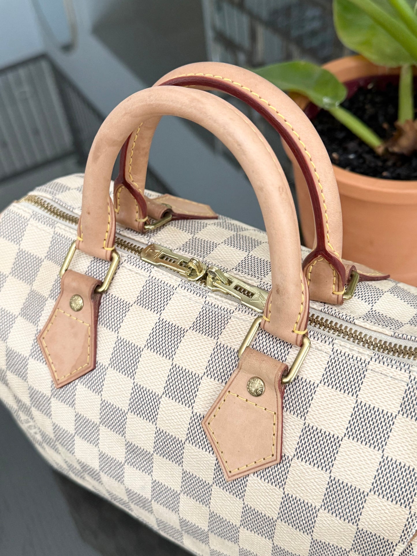 Speedy 25 Bandoulier in Azur with Strap, lock π keys, Dustbag and Insert Organizer ποΈ Year 2013