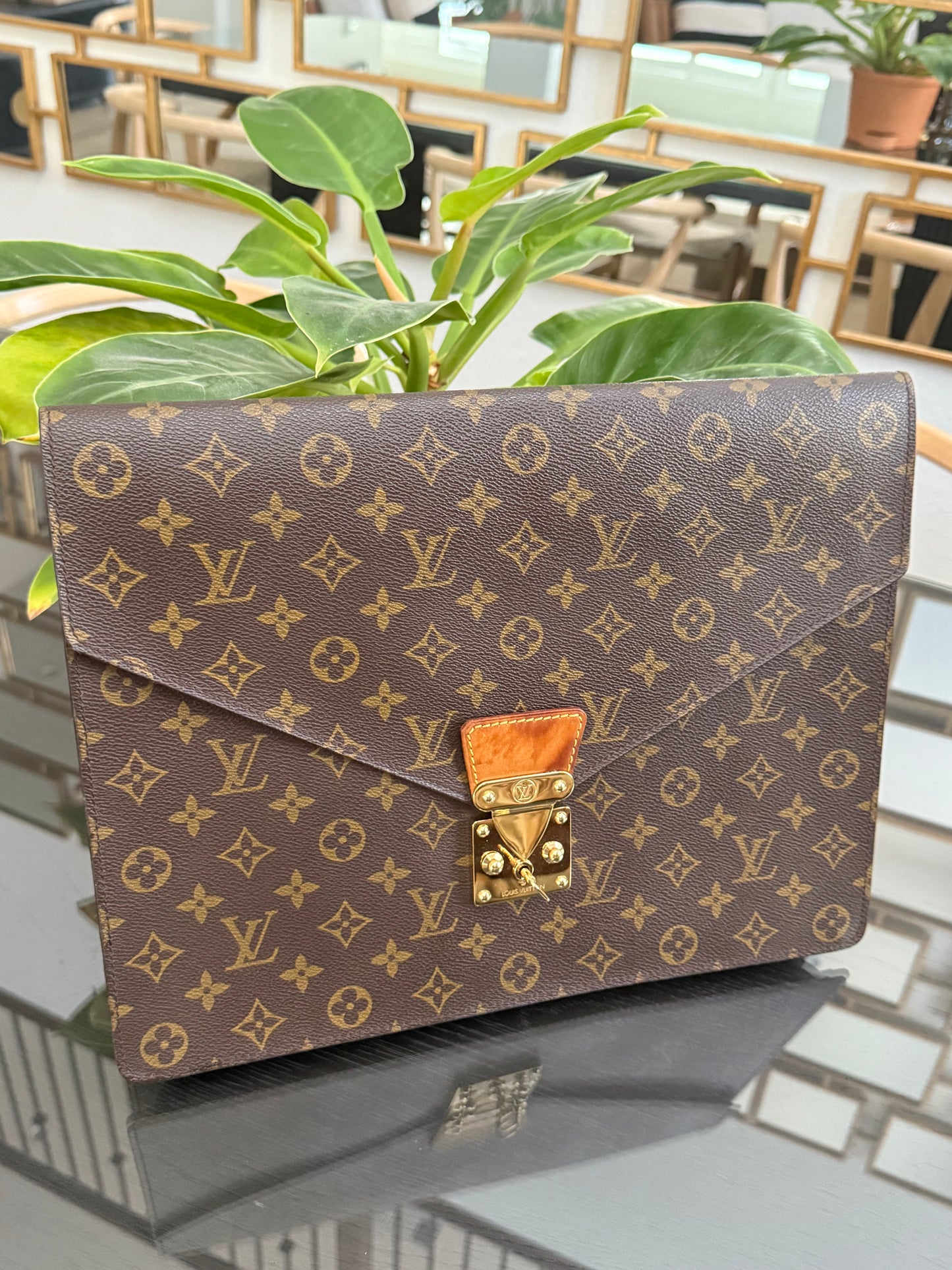 Monogram Porte Document Senateur Bag ๐๏ธ Year: 1990