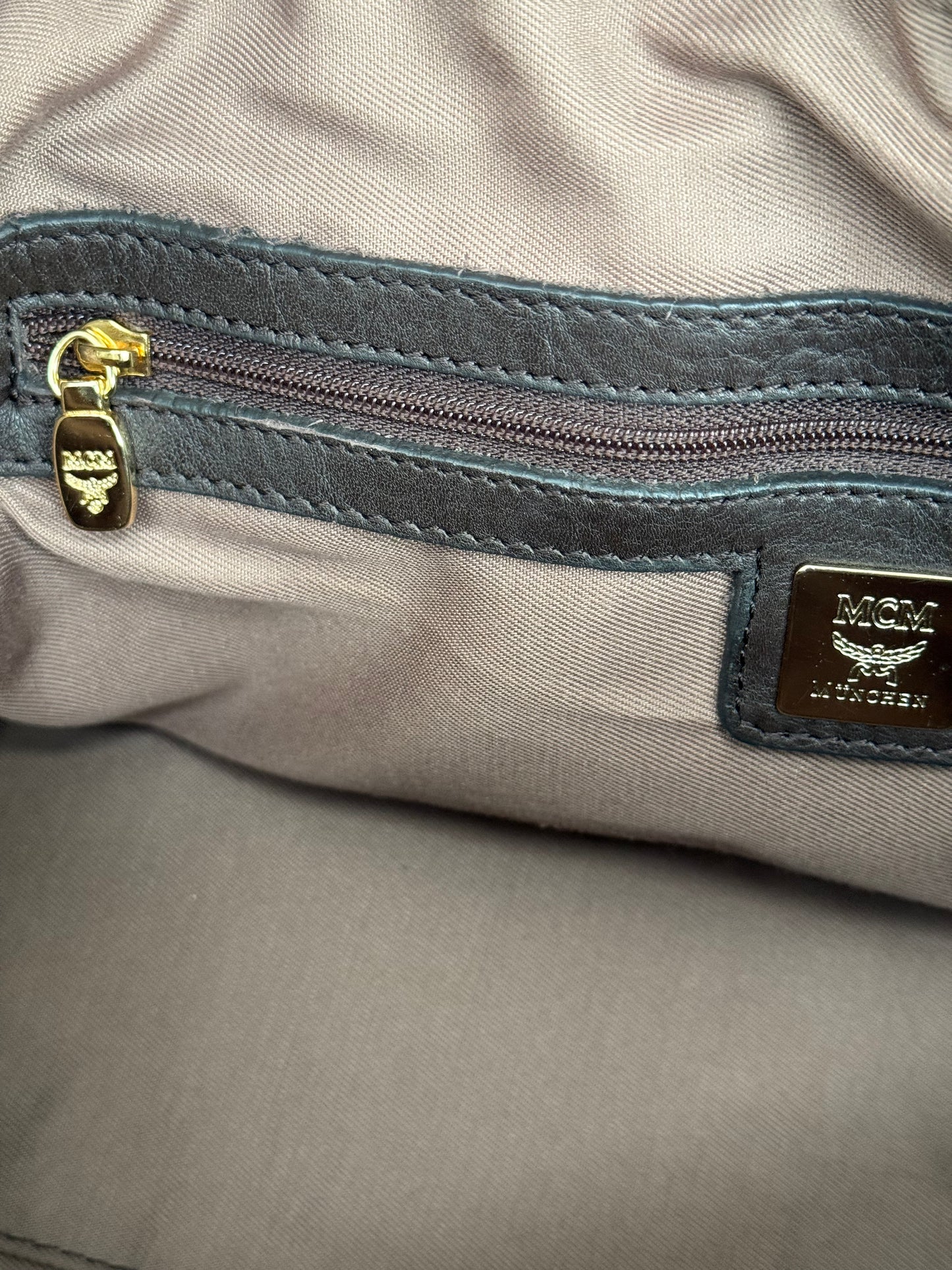 MCM Boston Bag with π Lock & Keys