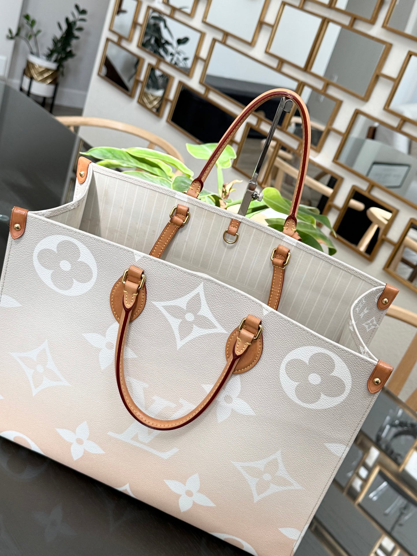 On The Go GM By The Pool in Monogram with Dustbag and Insert Organizer -Microchip