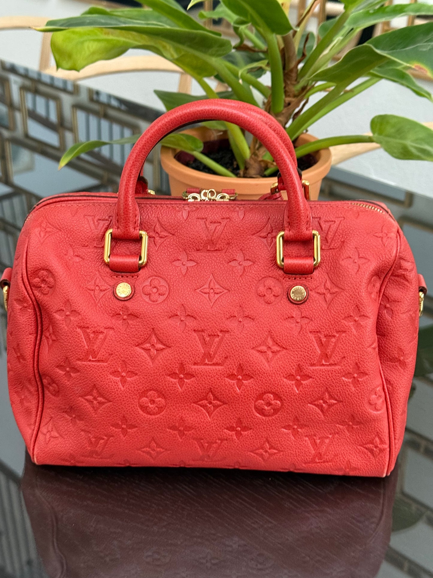 🌺Empriente Speedy 25 Bandoulier with lock 🔐 keys -🗓️ Year: 2012