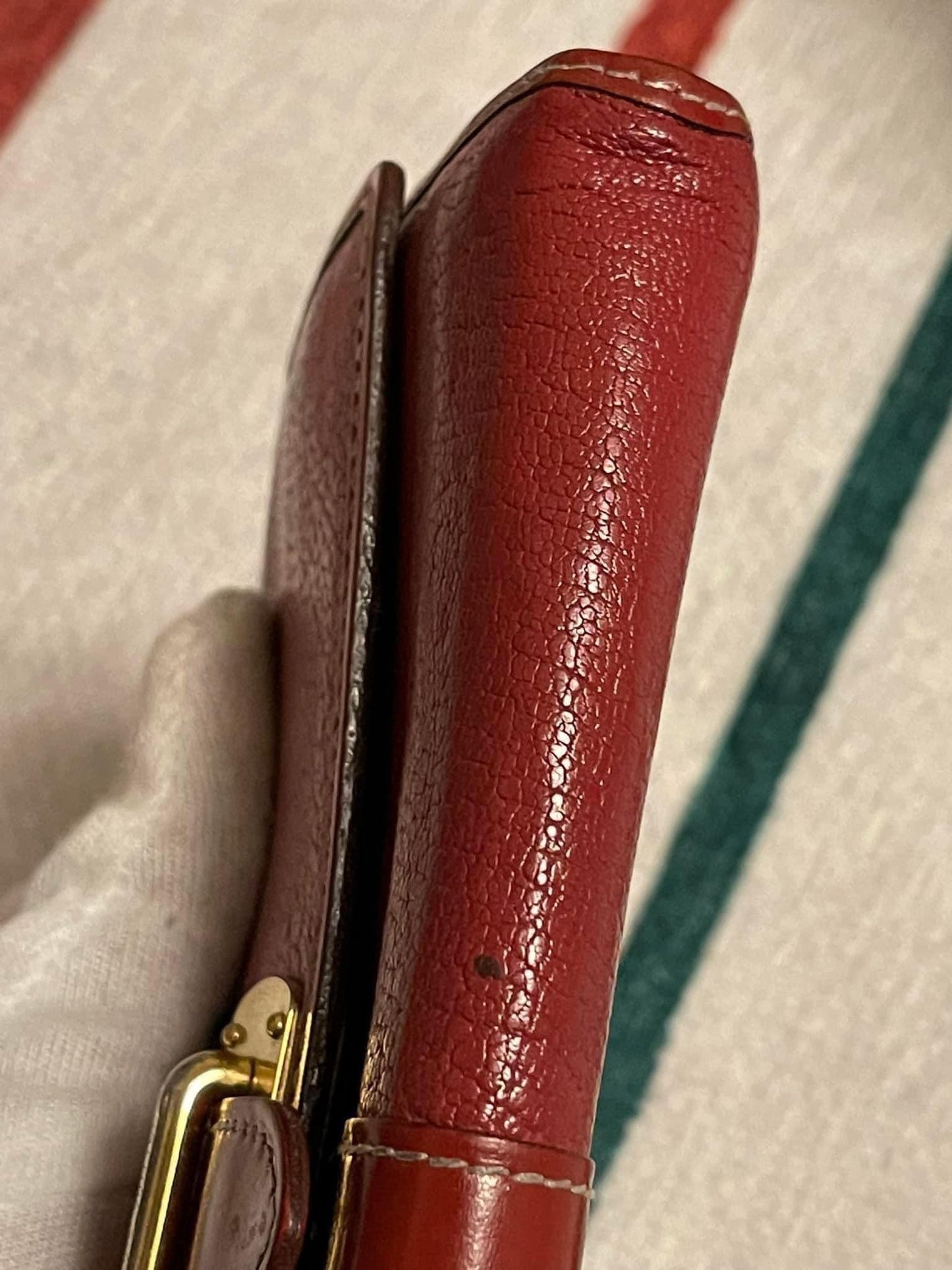 Red Suhali Leather Le Favori Wallet -YEAR 2009
