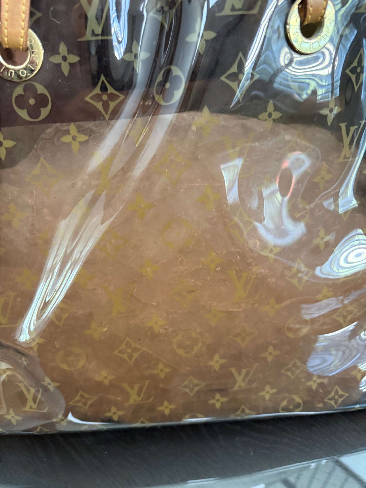 Clear Monogram Vinyl Cabas Cruise GM Tote- ๐
Year: 2000