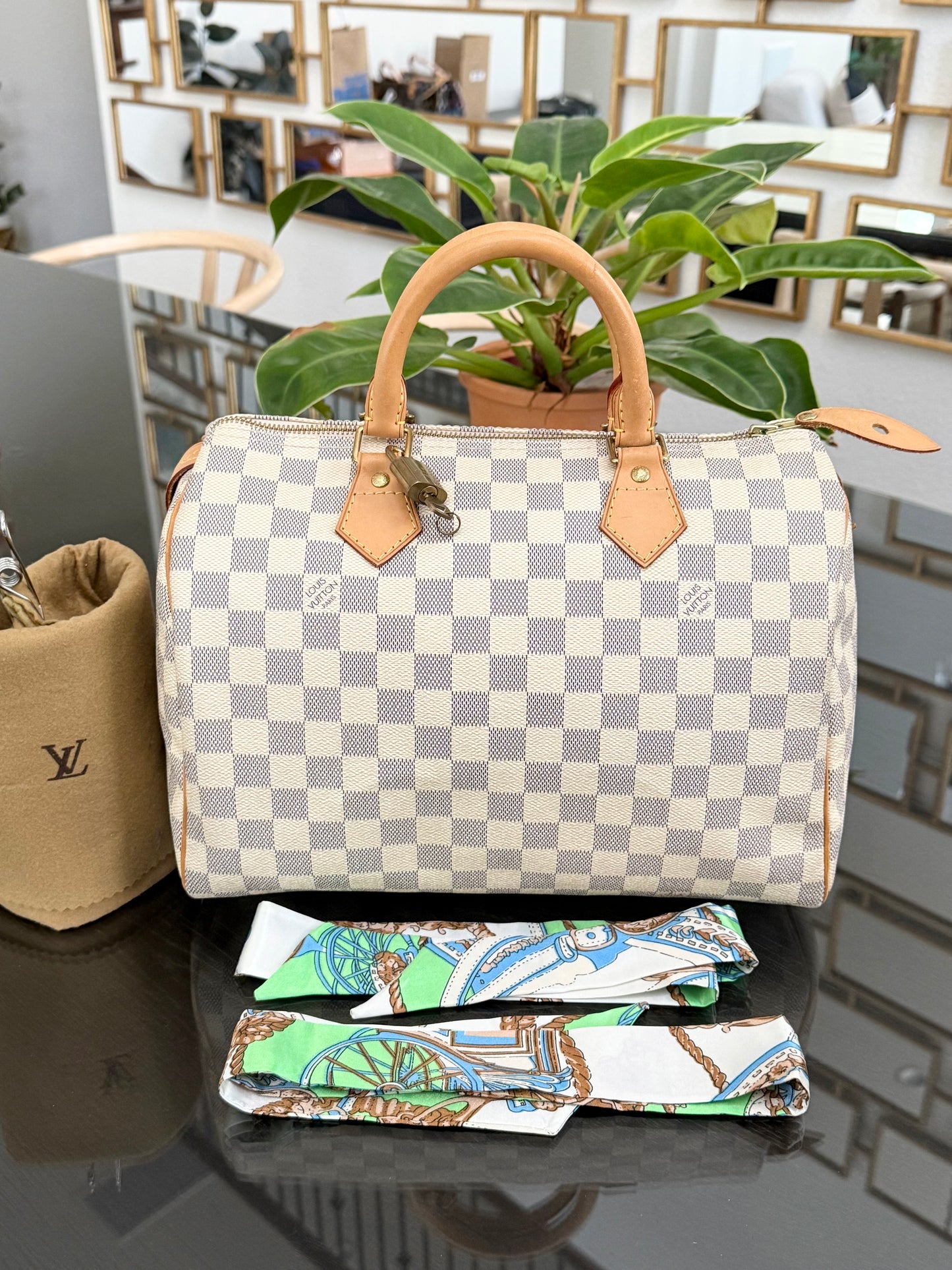 Speedy 30 Azur with lock π key, Dustbag, insert organizer and twilly ποΈ Year: 2011