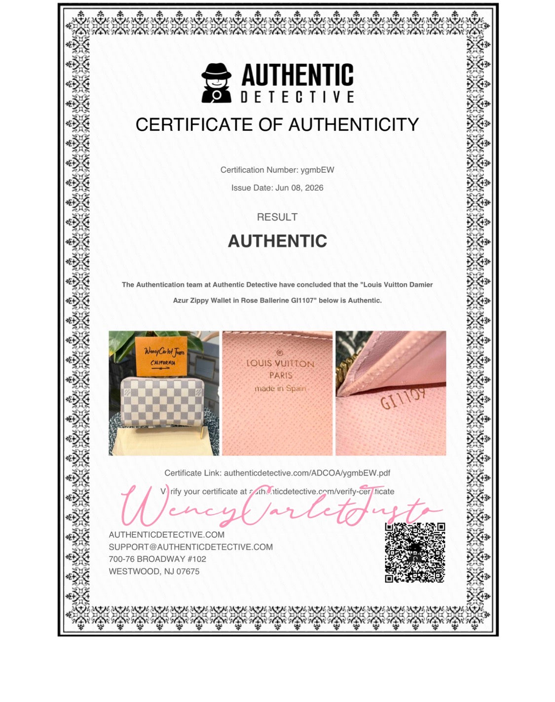 Zippy Wallet Azur in Rose Ballerine with Dustbag 🗓️ Year: 2019