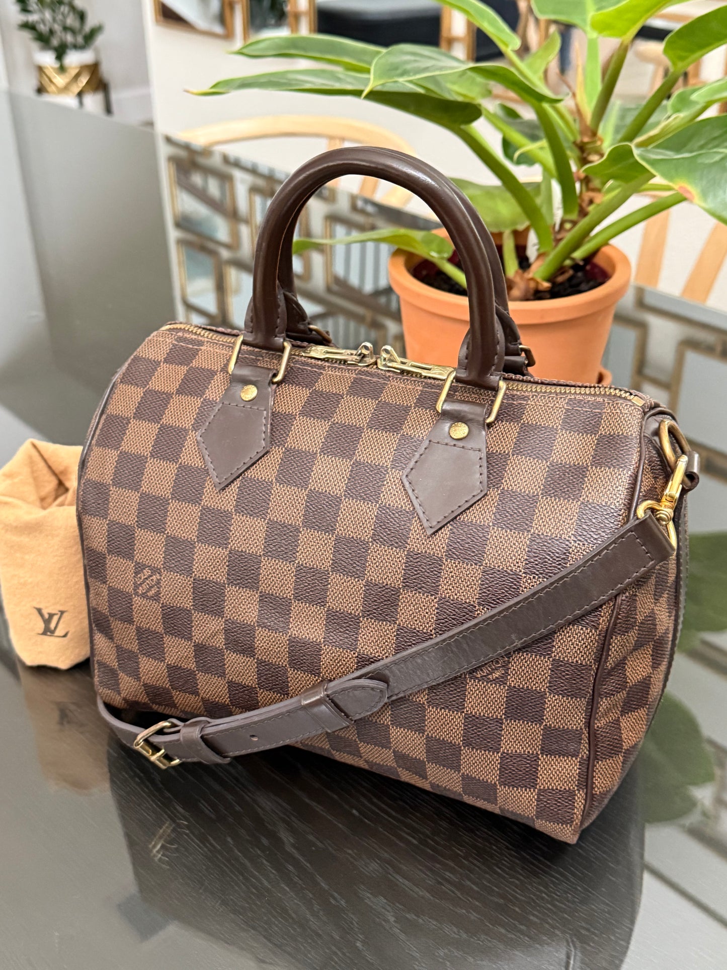 Speedy 25 Bandoulier in DE with Dustbag and Insert Organizer -🗓️ Year: 2013