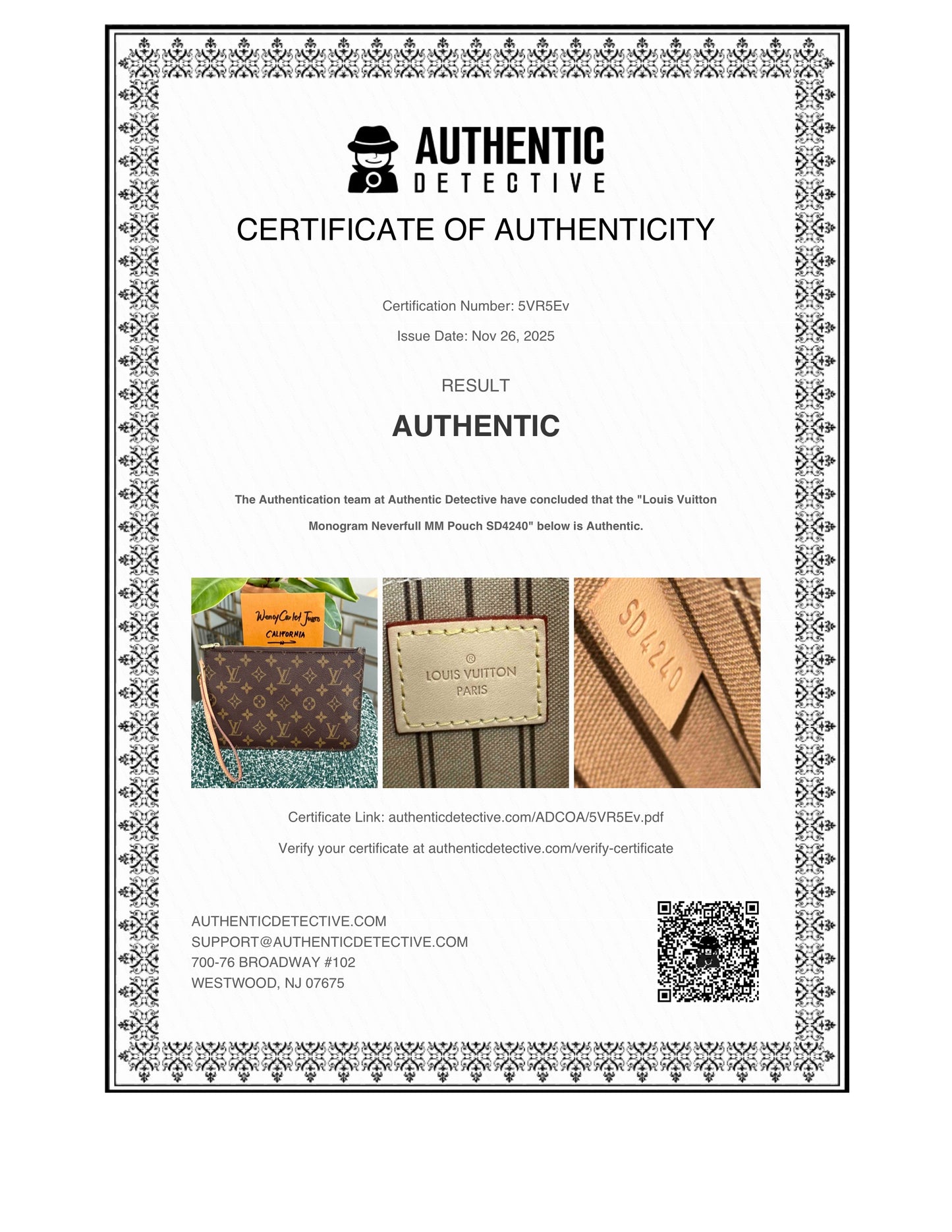 Neverfull MM/ GM Pouch with Wriststrap 🗓️ Year: 2020