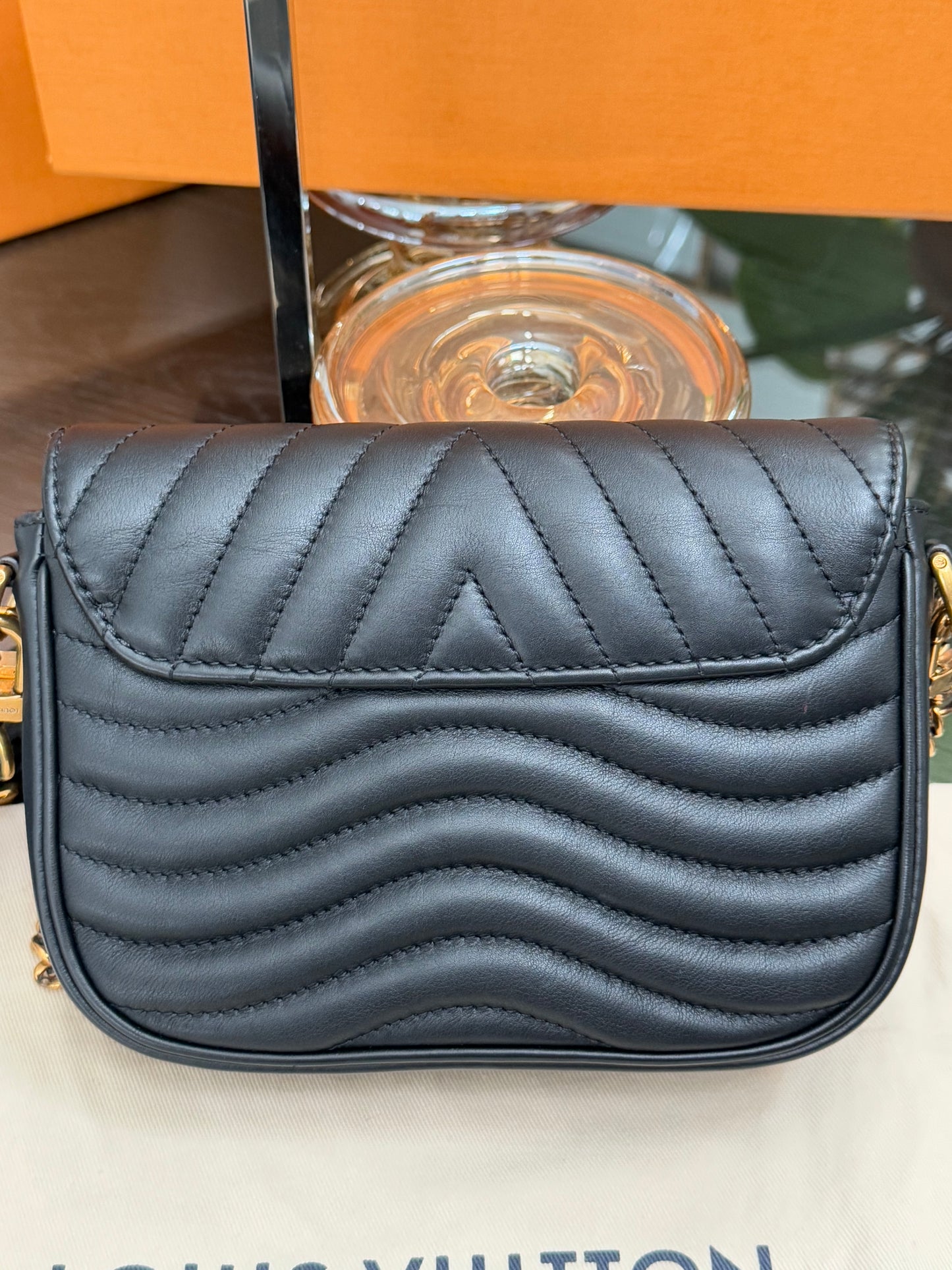 Multi Pochette New Wave Noir with Box, Dustbag and Paper bag -Microchip & Authenticed
