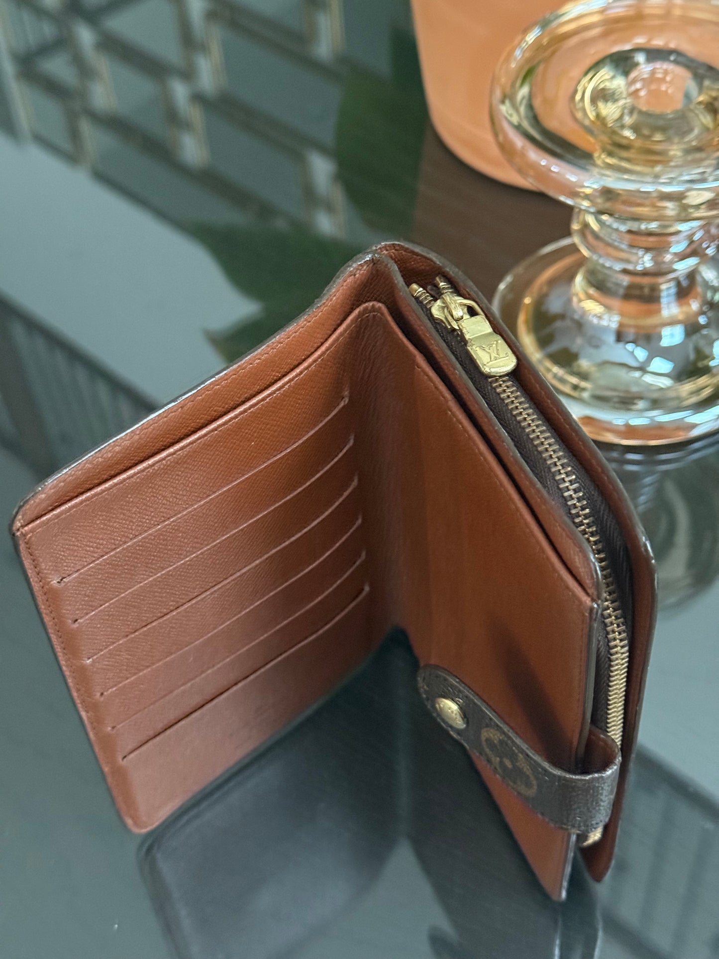 Monogram Papier Zip Passport Wallet -๐๏ธ Year: 1997